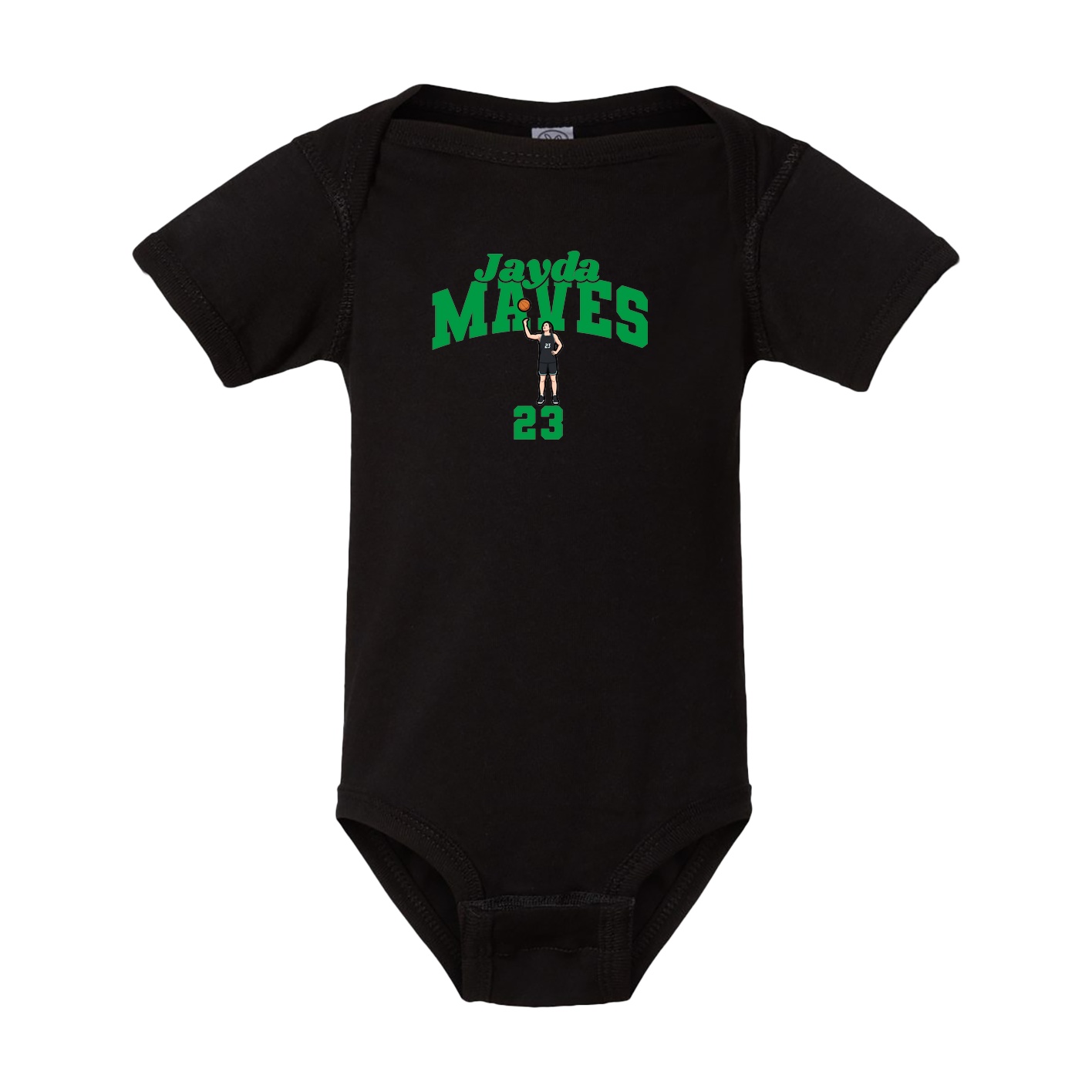 Baby Onesie — Signature Arch in Black