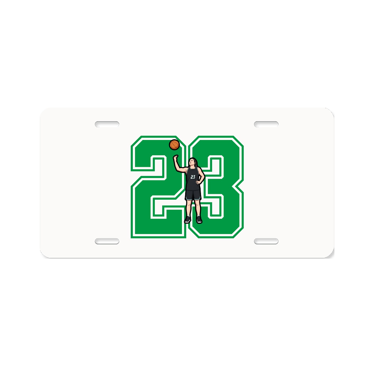 License Plate — Number in Classic