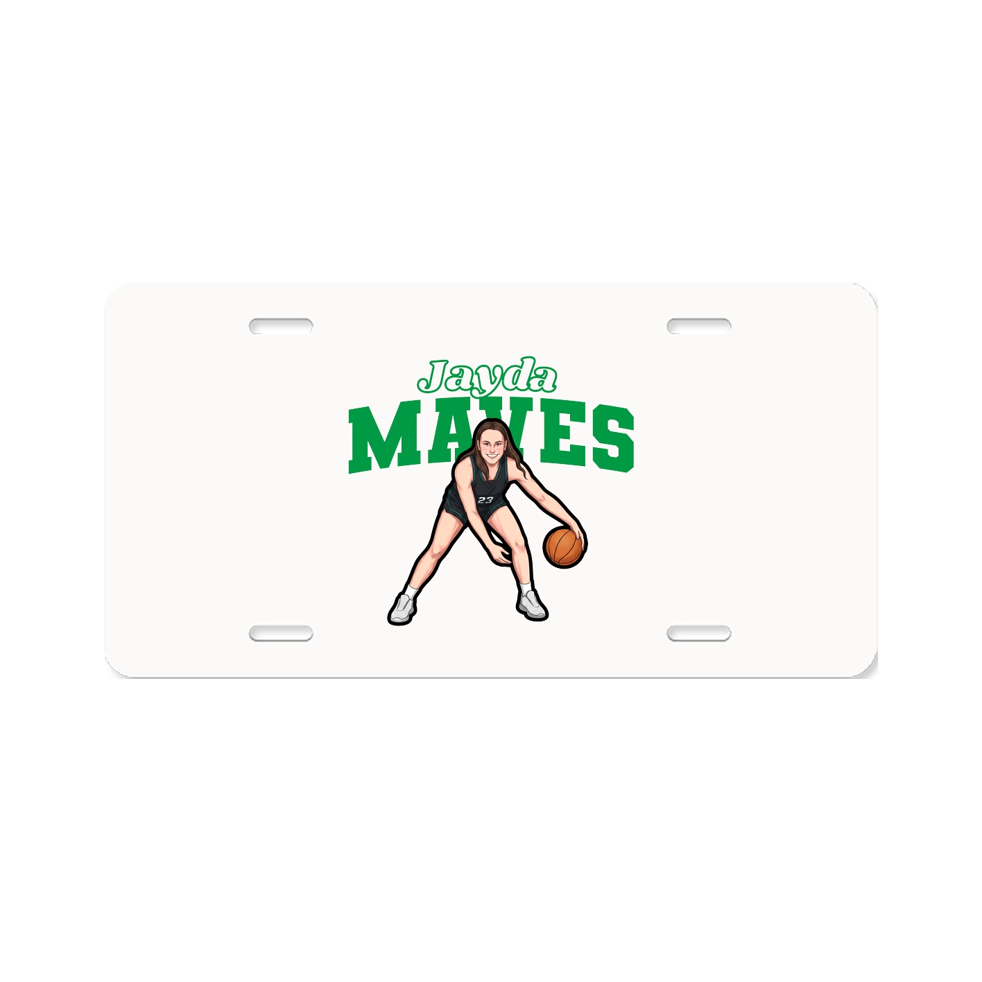 License Plate — Name Arch in Classic