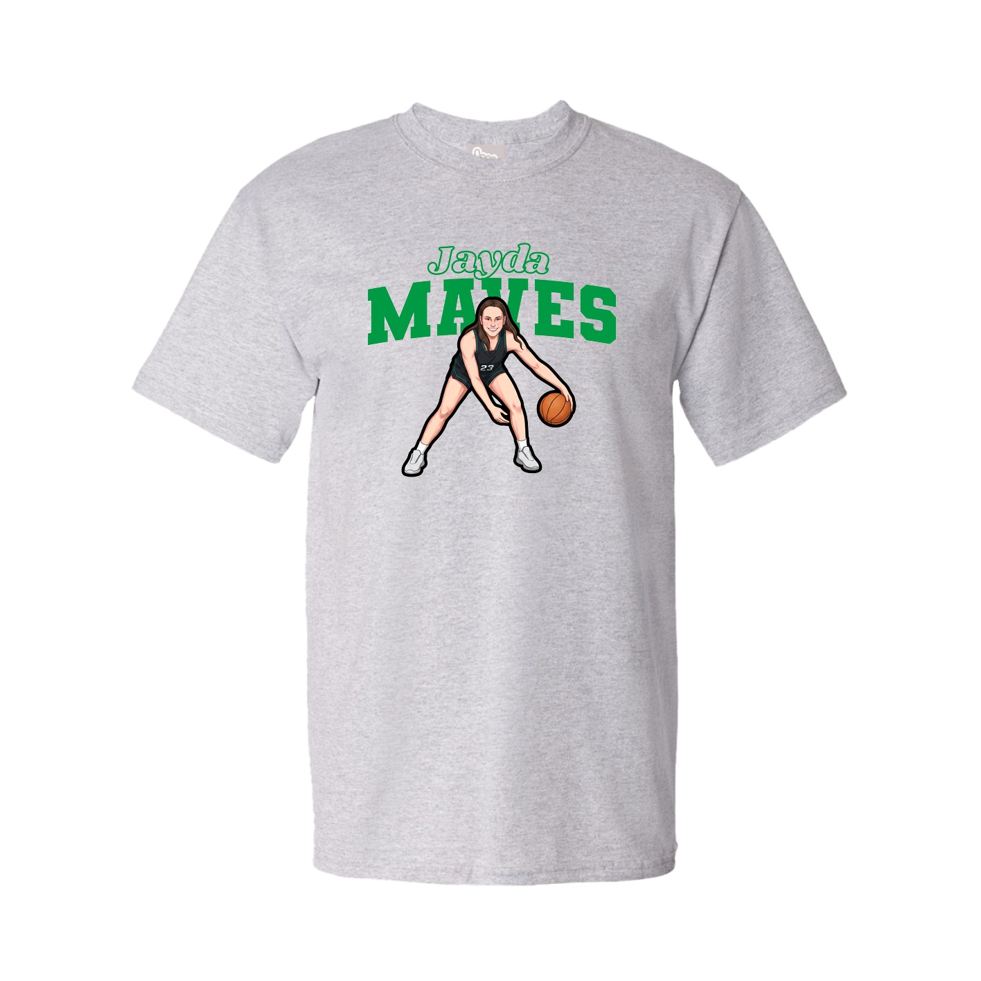 Tee — Name Arch in Grey