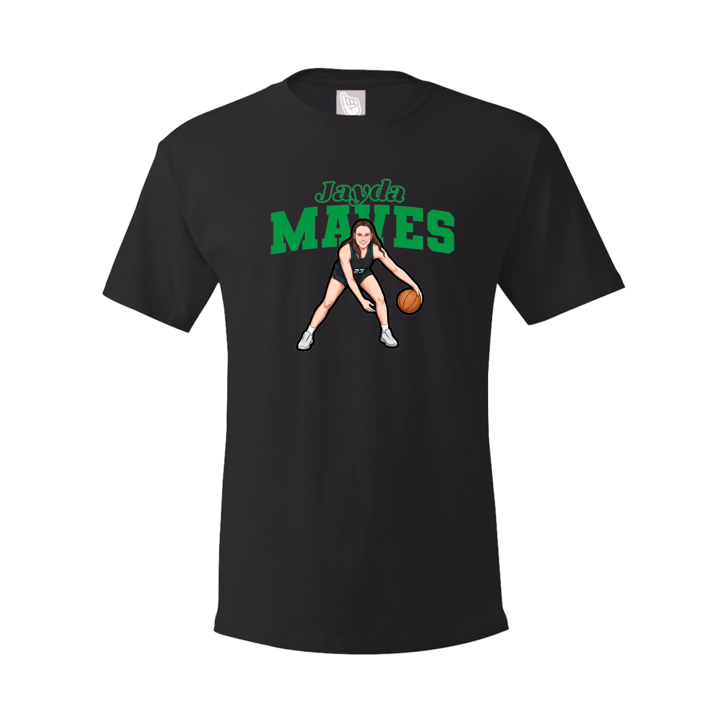 Youth Tee — Name Arch in Black