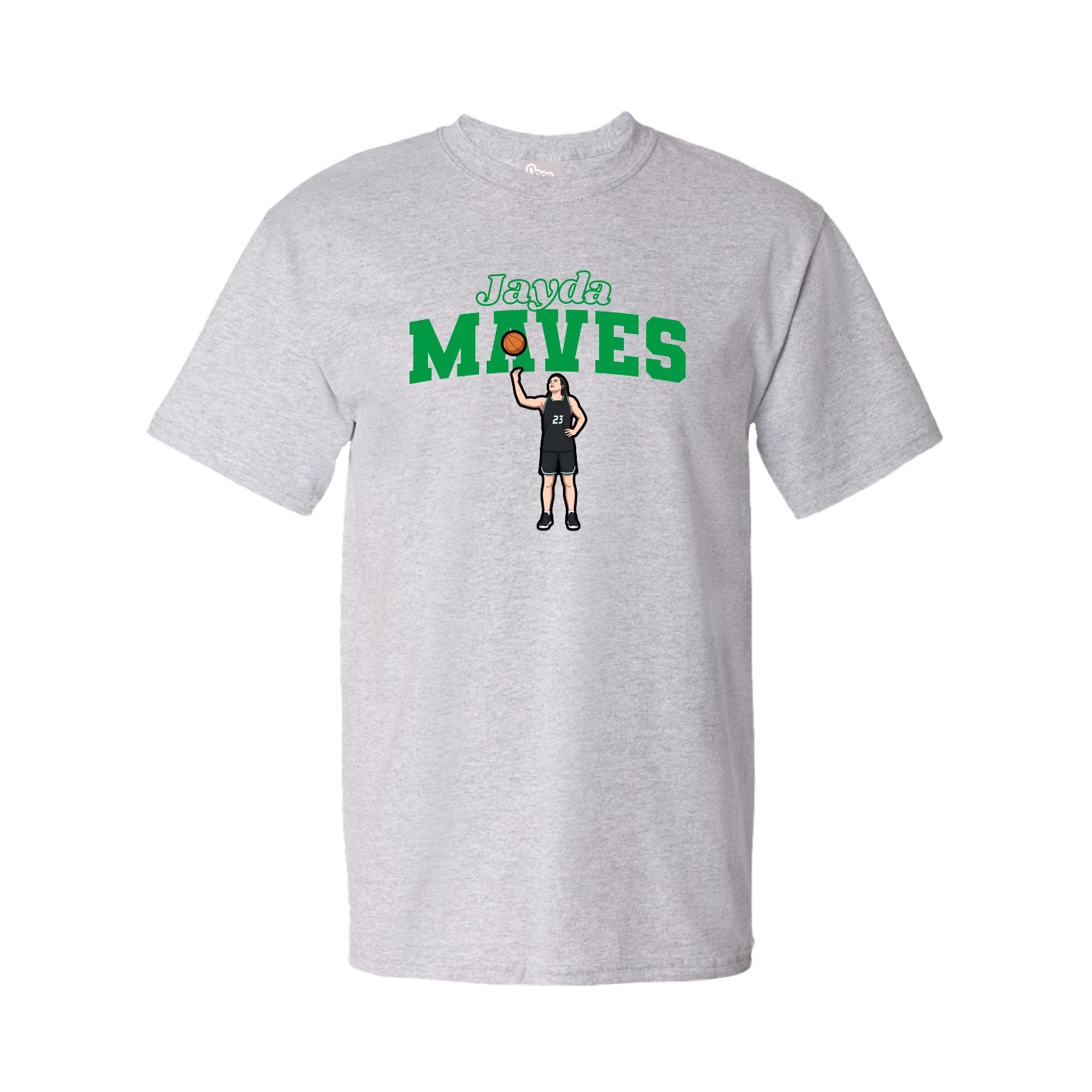 Youth Tee — Name Arch in Grey