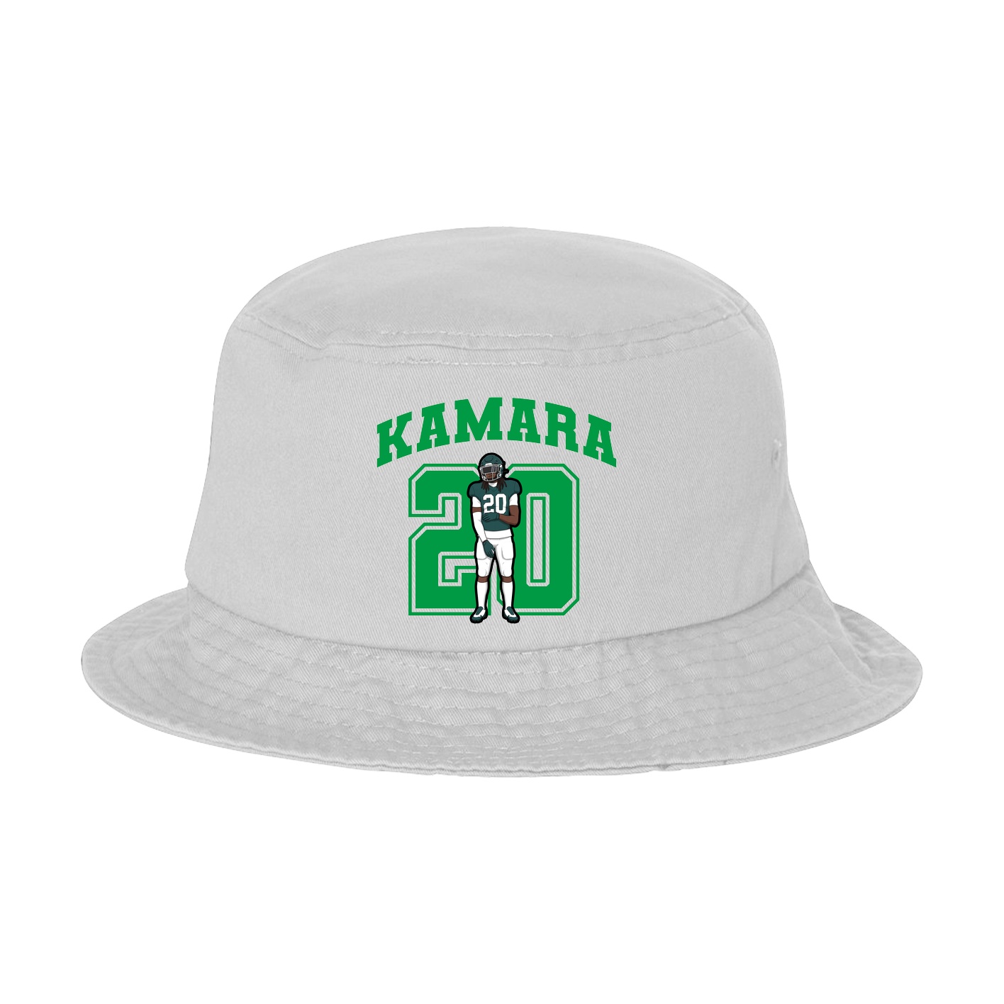 Bucket Cap — Number in White