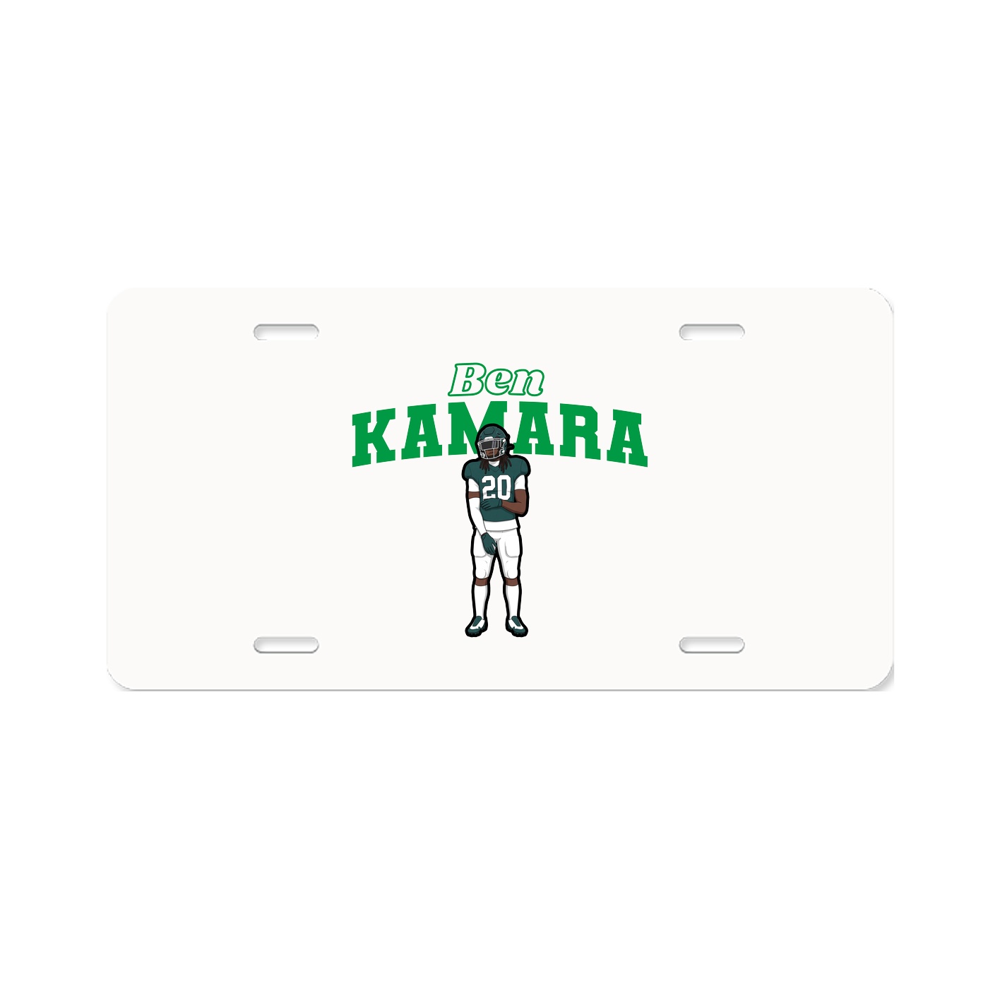 License Plate — Name Arch in Classic