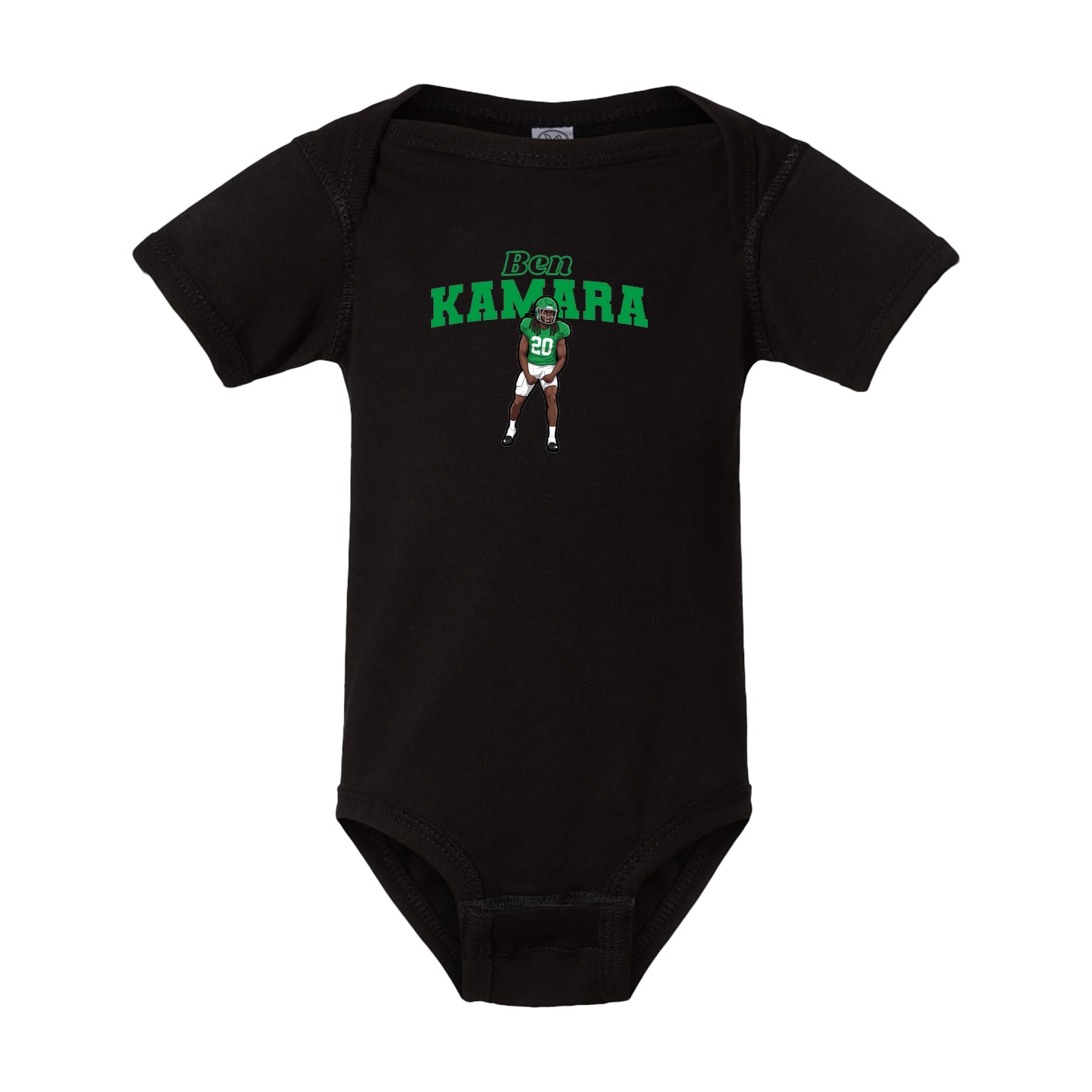 Baby Onesie — Name Arch in Black