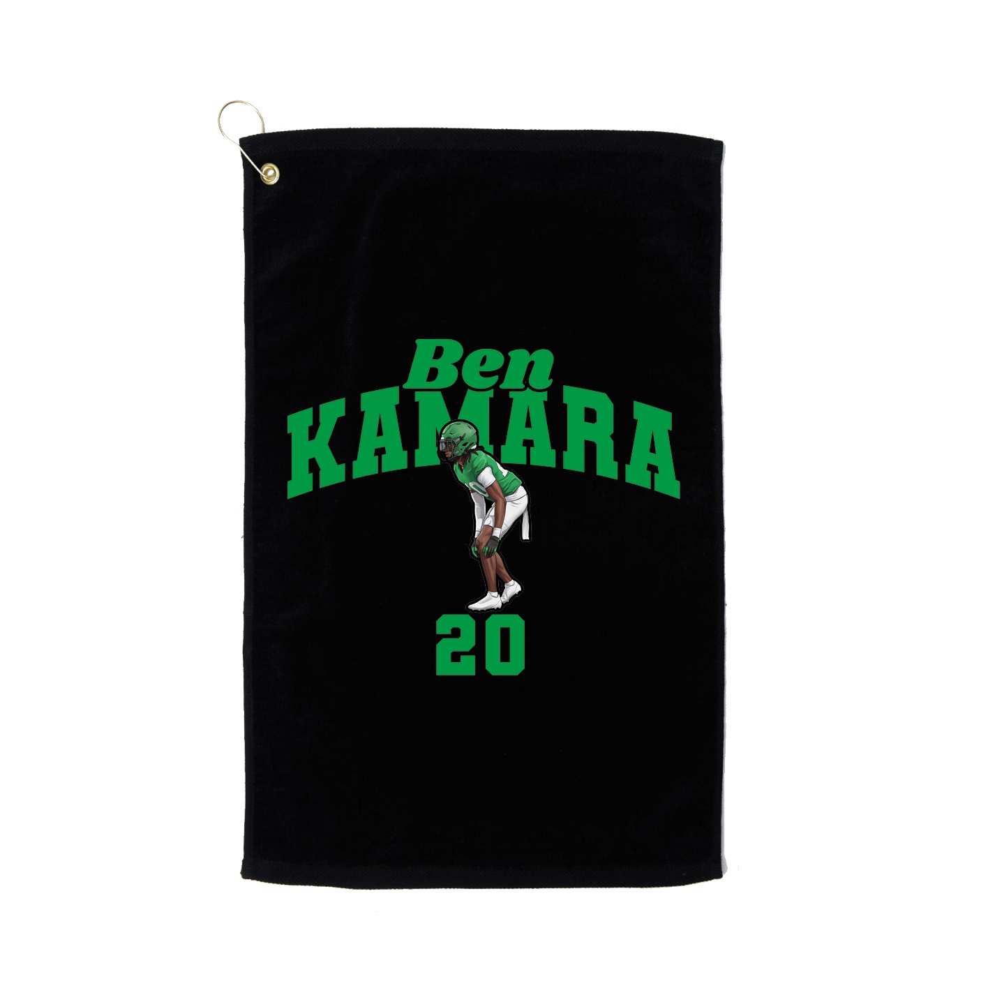 Golf Towel — Signature Arch in Black