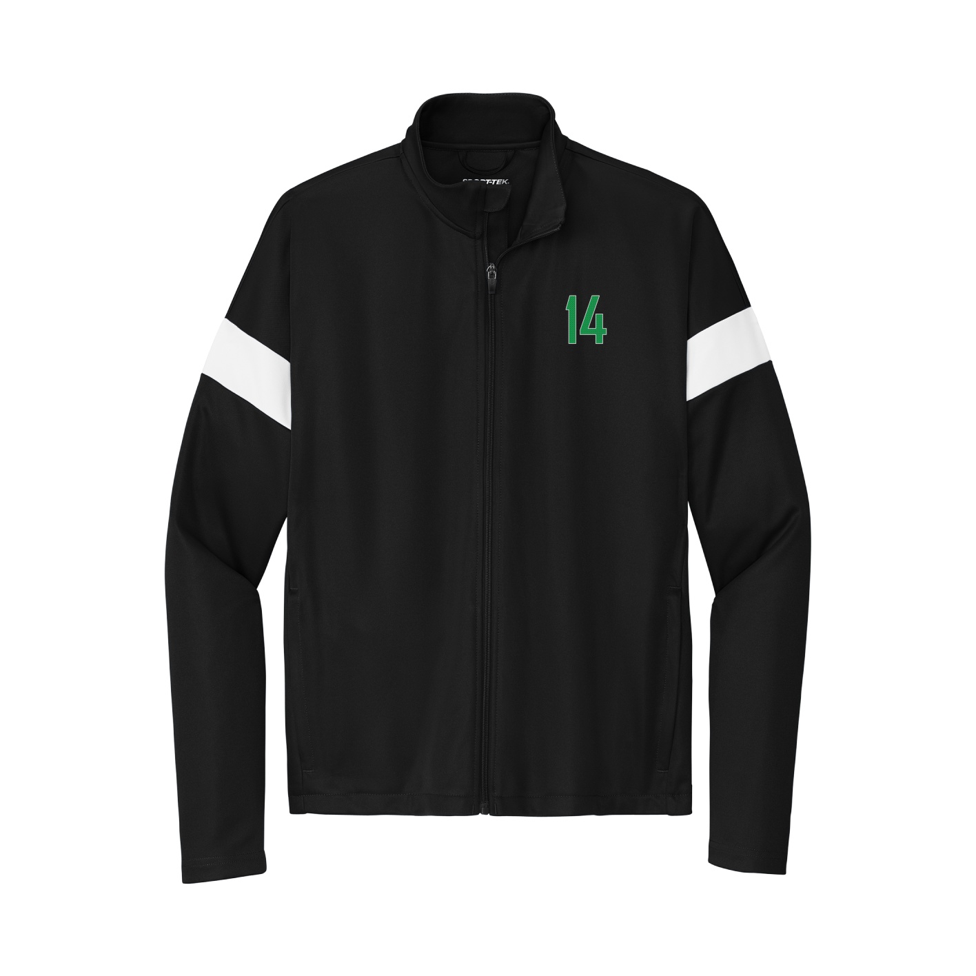 Team Travel Full-Zip Jacket — Front Shirsy in Black/White