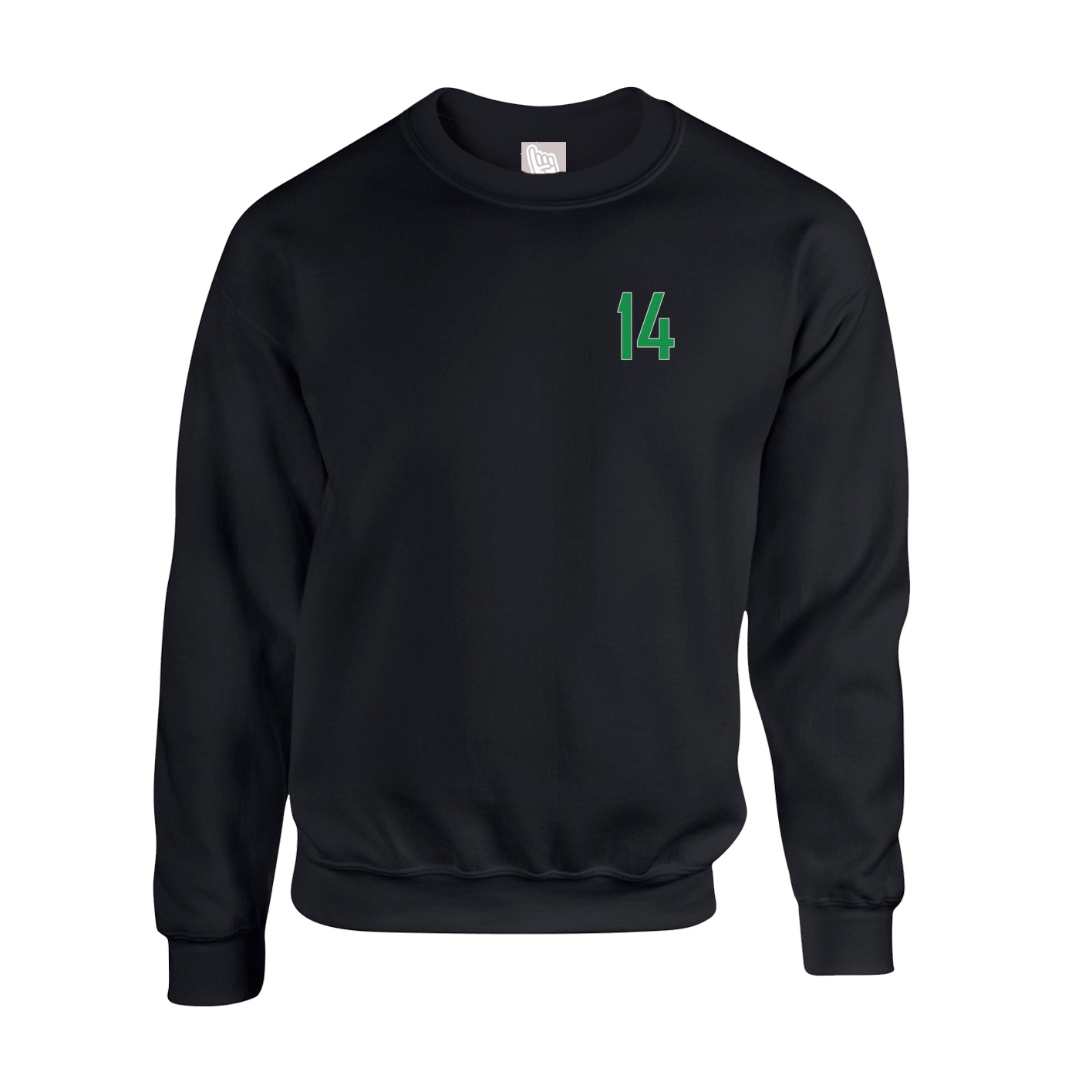 Fleece Crew — Front Shirsy in Black