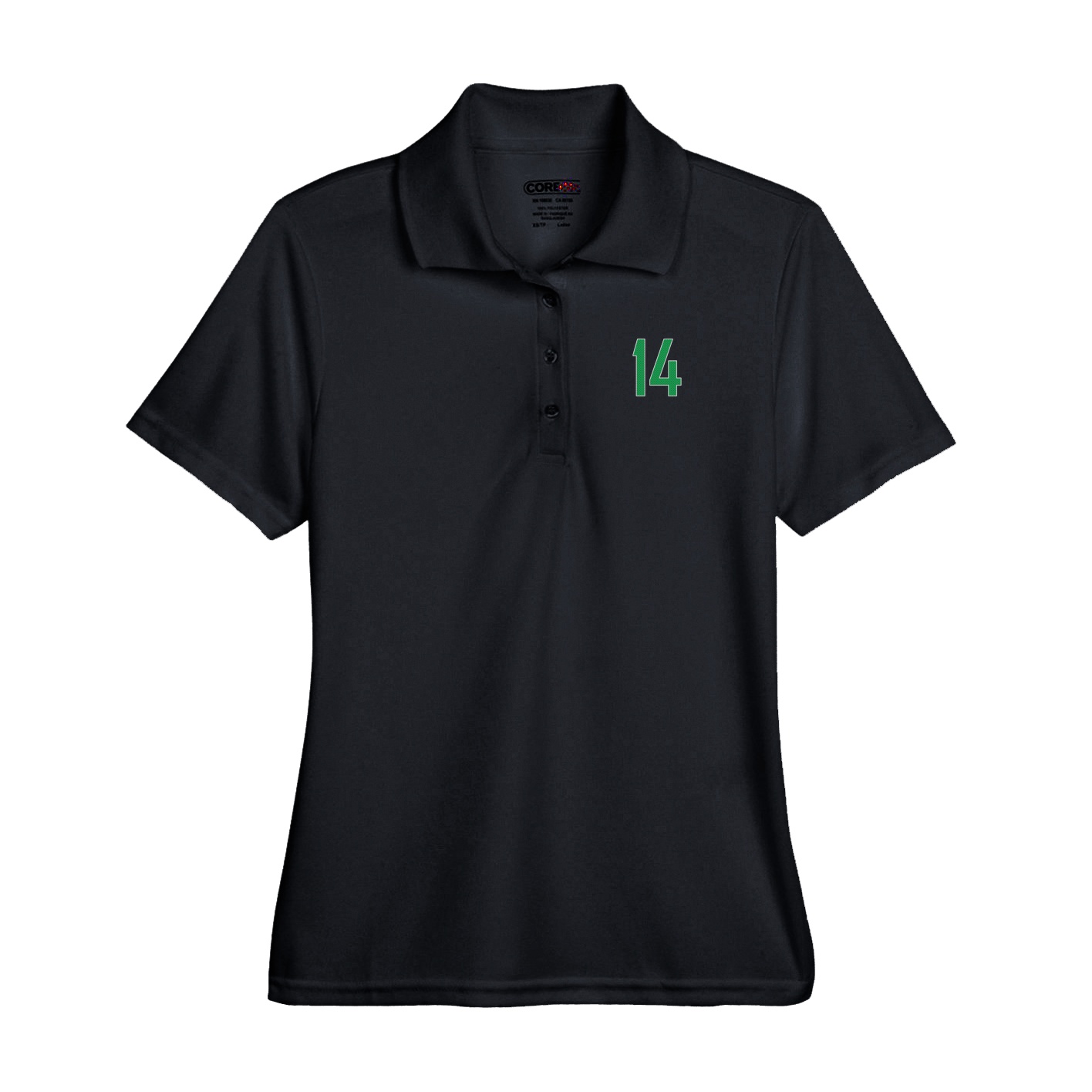 Performance Polo — Front Shirsy in Black