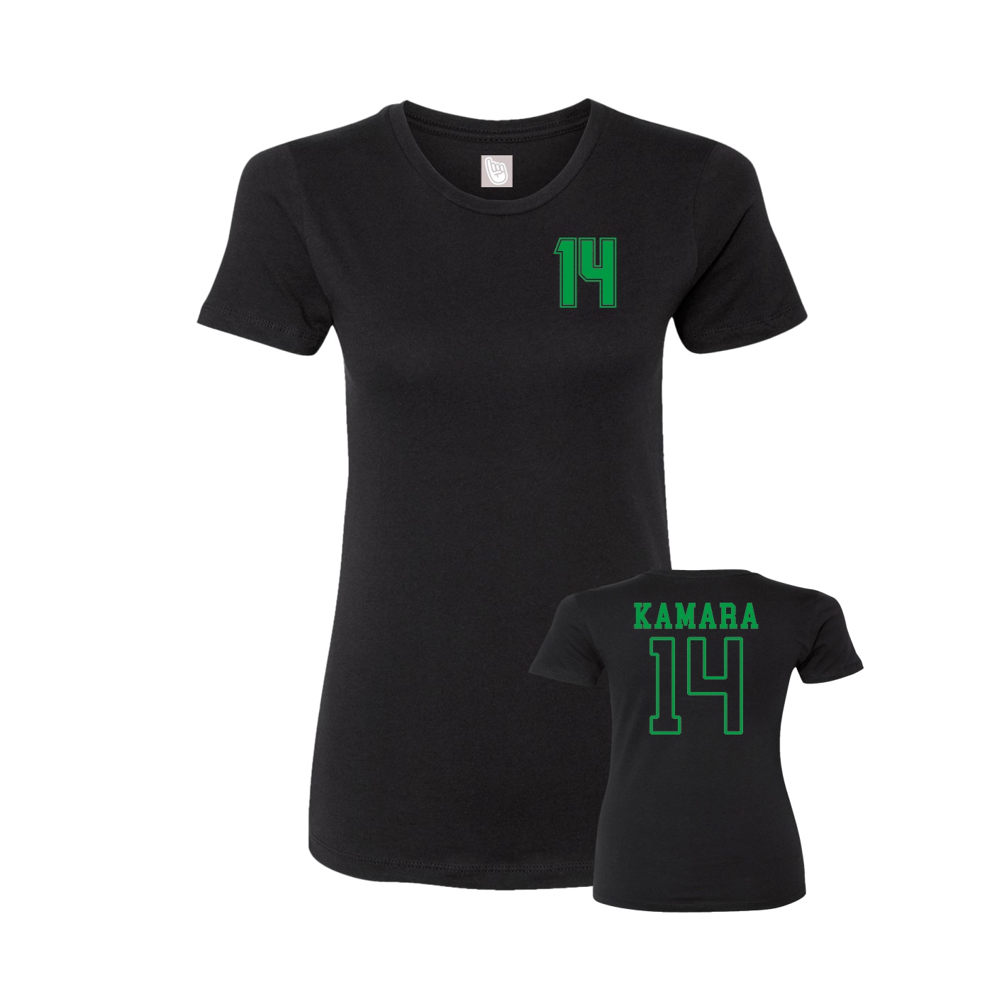 Womens Tee — Chest Back in Black