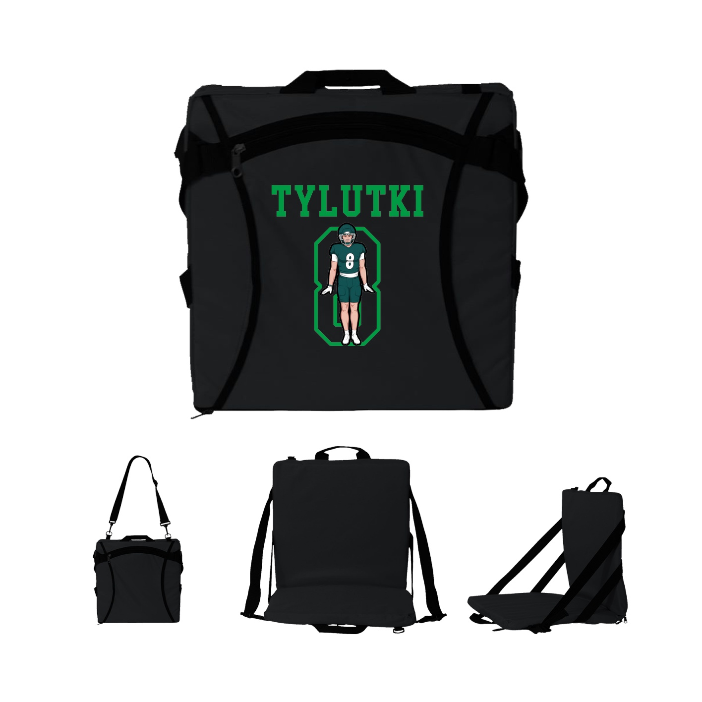 Folding Stadium Seat — Shirsey in Black
