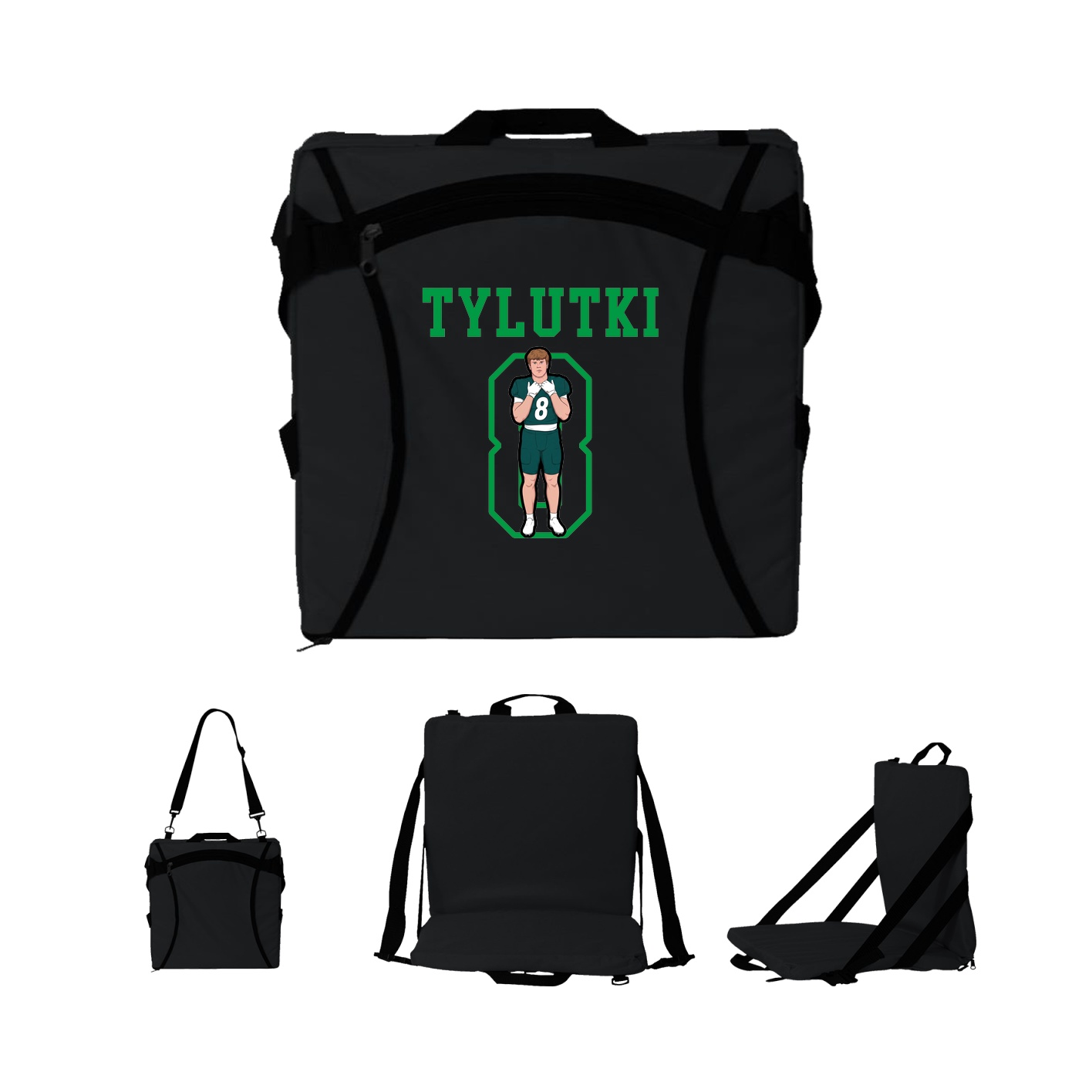 Folding Stadium Seat — Shirsey in Black