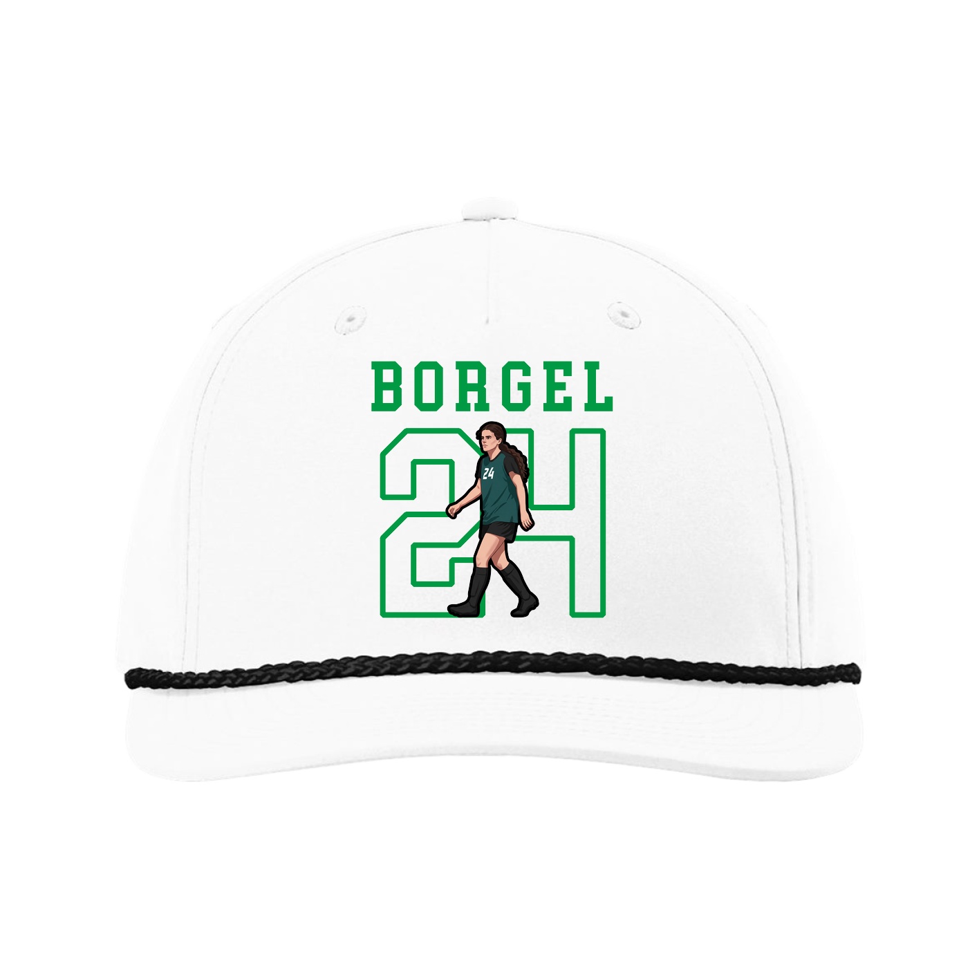 Five-Panel Classic Rope Cap — Shirsey in White