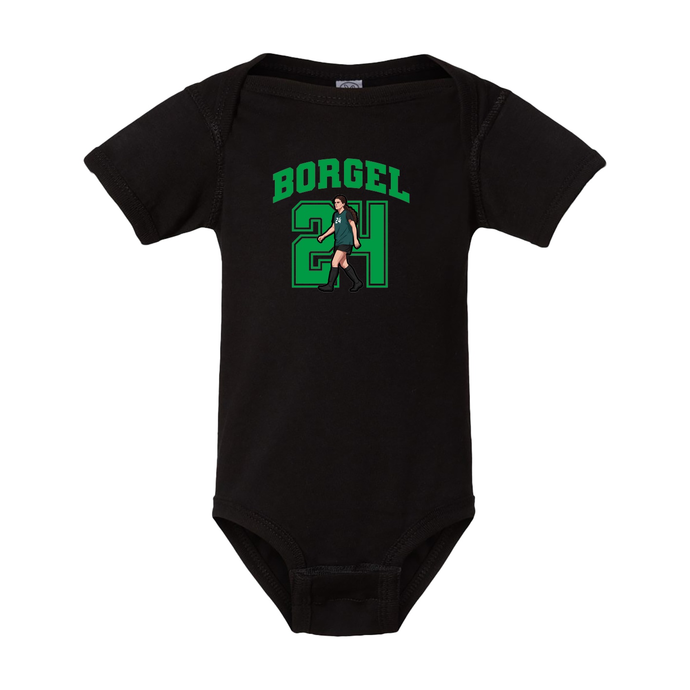Baby Onesie — Number in Black