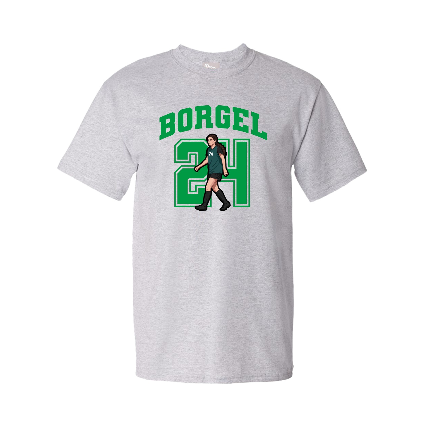 Youth Tee — Number in Grey