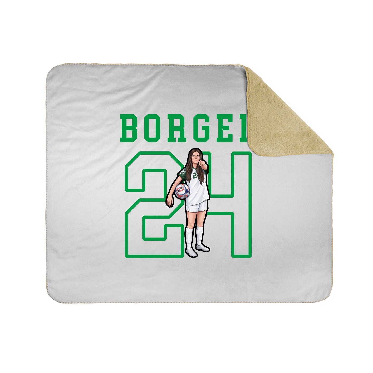 Throw Blanket — Shirsey in White