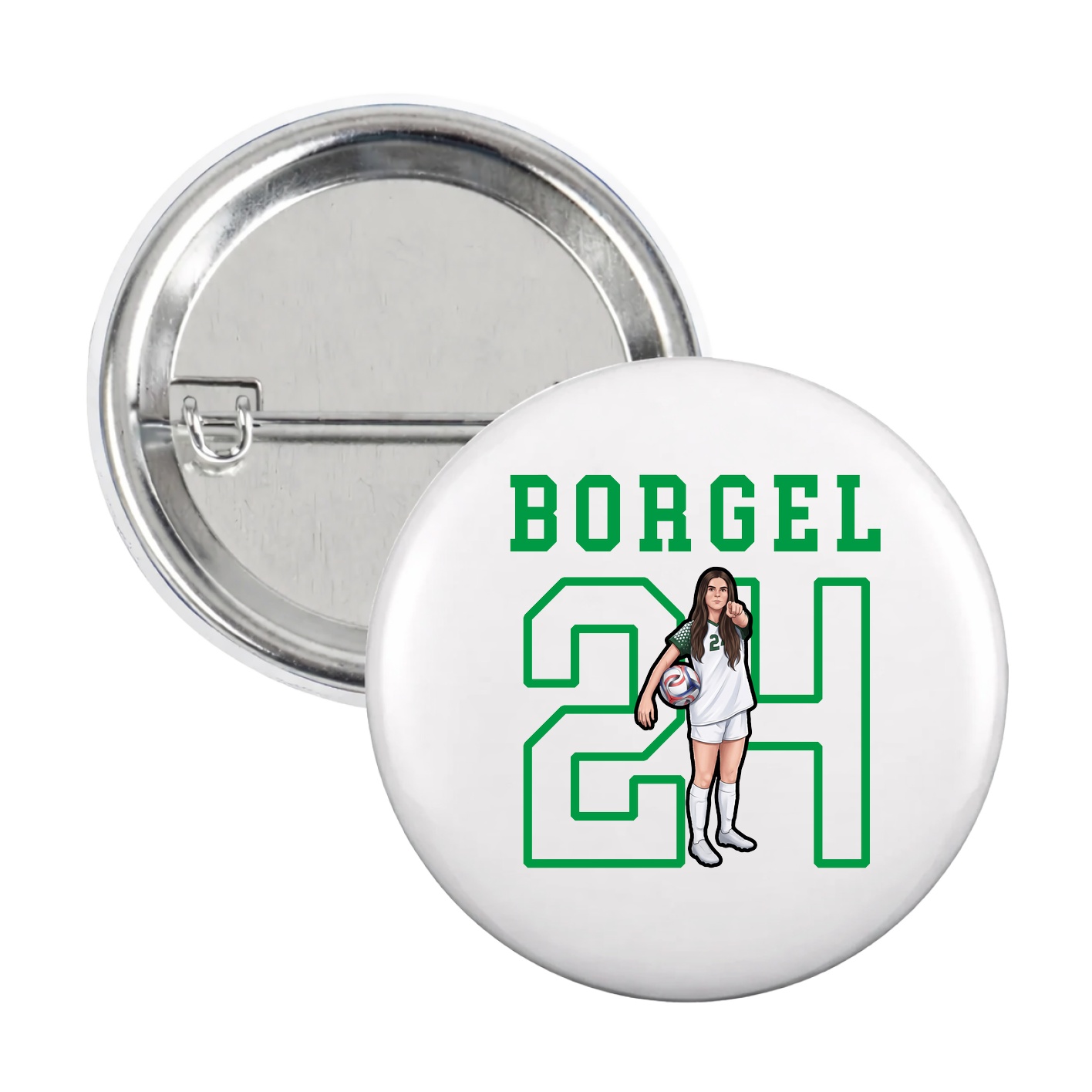 Game Day Button — Shirsey in White