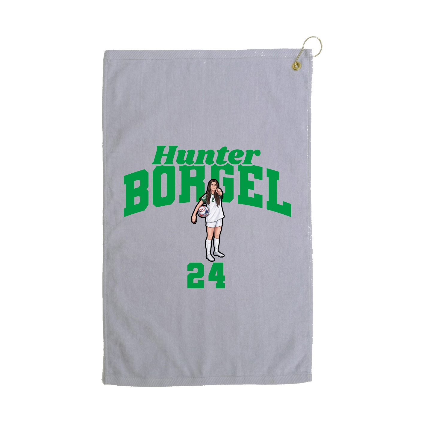 Golf Towel — Signature Arch in Grey