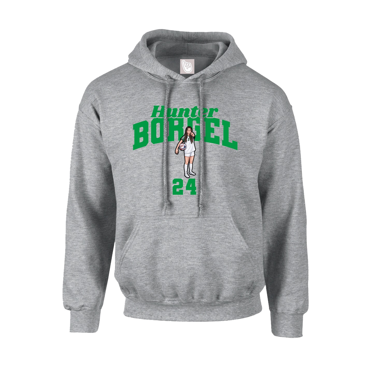 Hoodie — Signature Arch in Grey