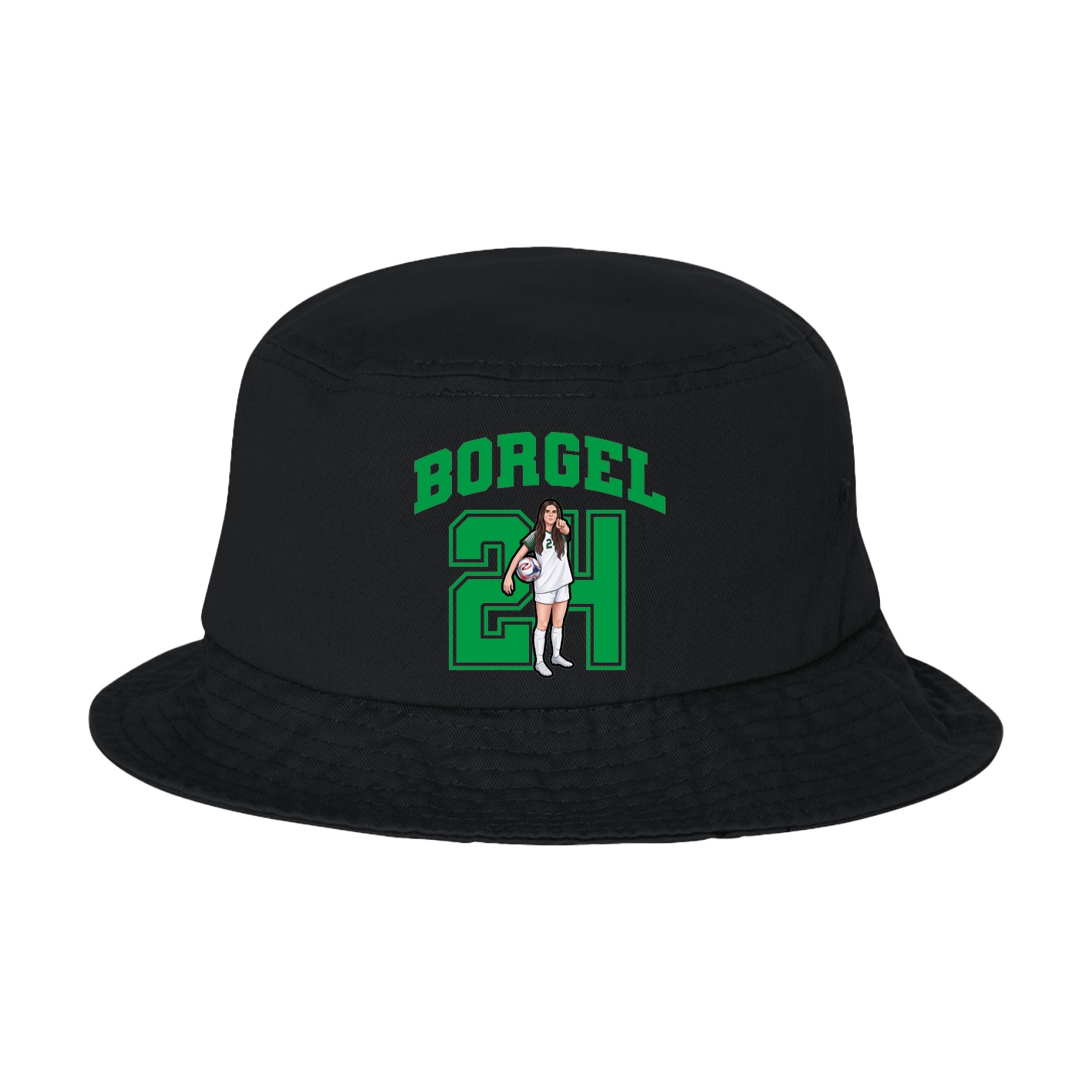 Bucket Cap — Number in Black