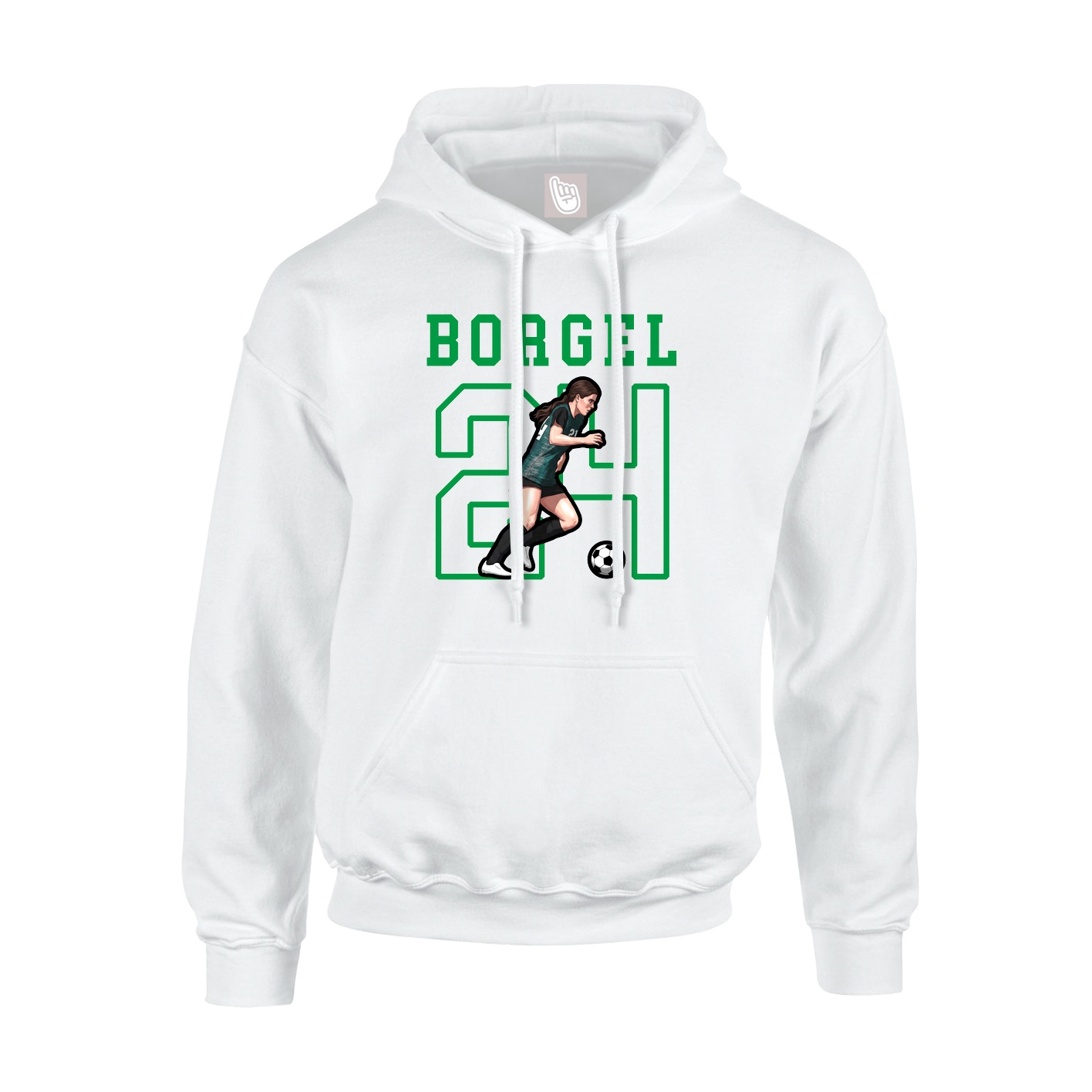 Hoodie — Shirsey in White