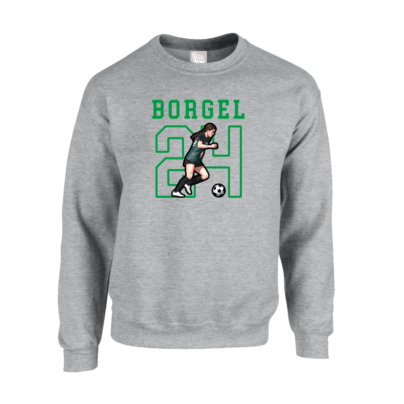 Fleece Crew — Shirsey in Grey