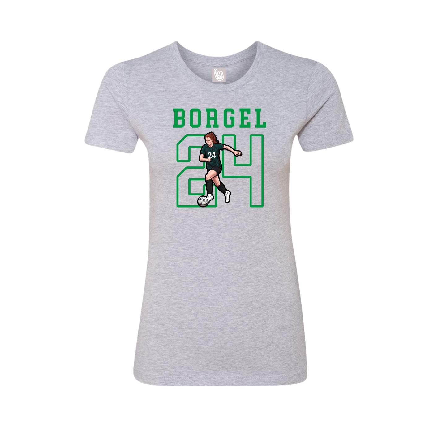 Fitted Women's Tee — Shirsey in Grey