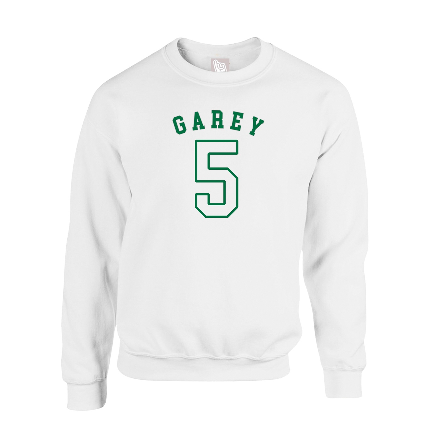 Fleece Crew — Shirsey Arch in White