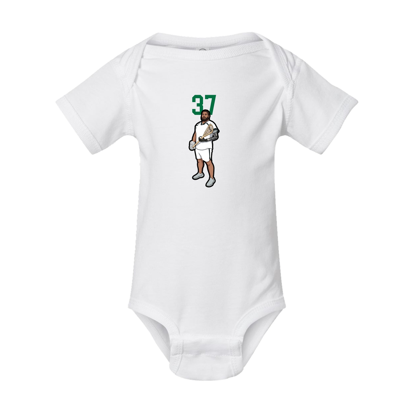 Baby Onesie — Number Top in White