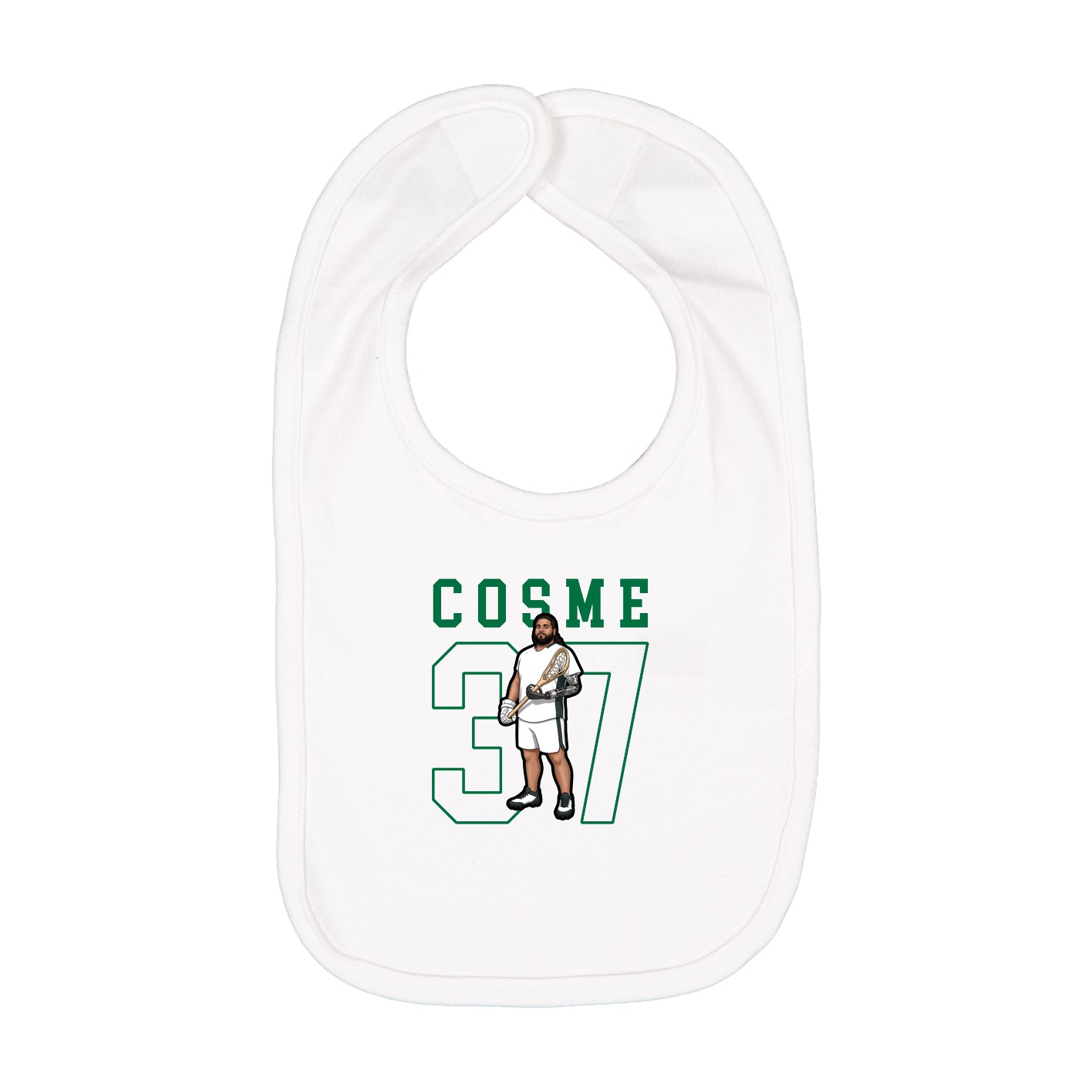 Infant Bib — Shirsey in White