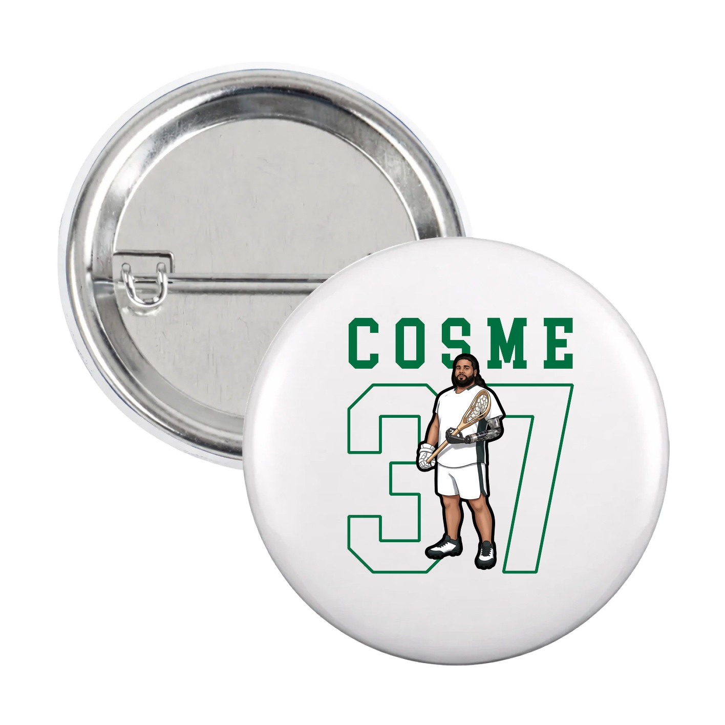 Game Day Button — Shirsey in White