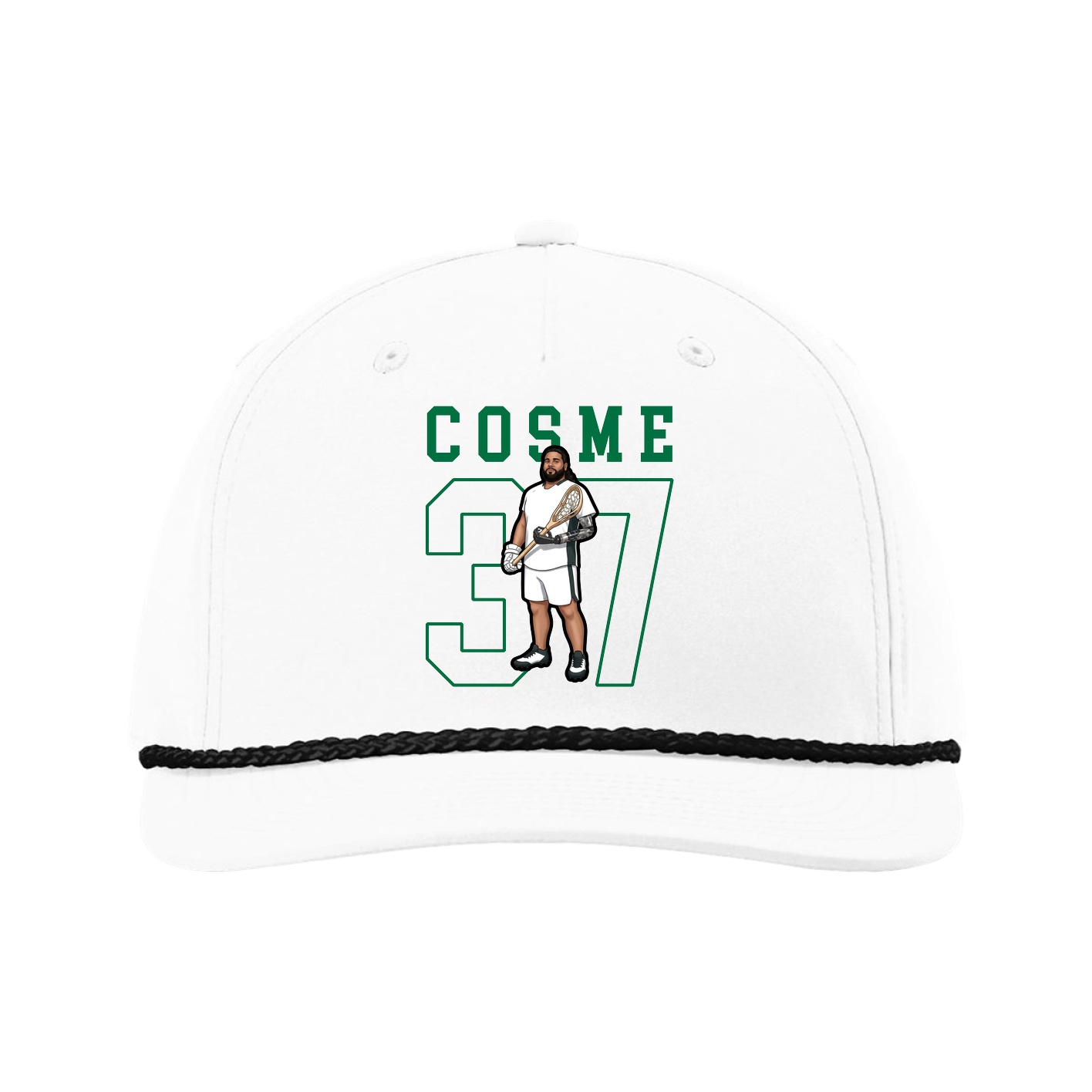 Five-Panel Classic Rope Cap — Shirsey in White