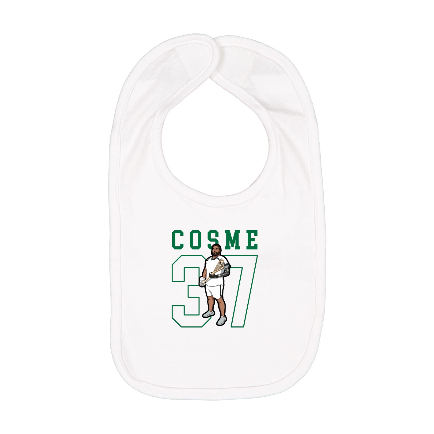 Infant Bib — Shirsey in White