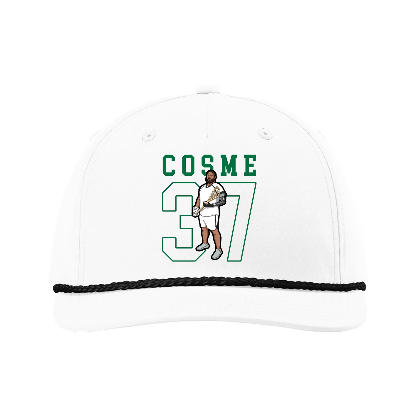 Five-Panel Classic Rope Cap — Shirsey in White
