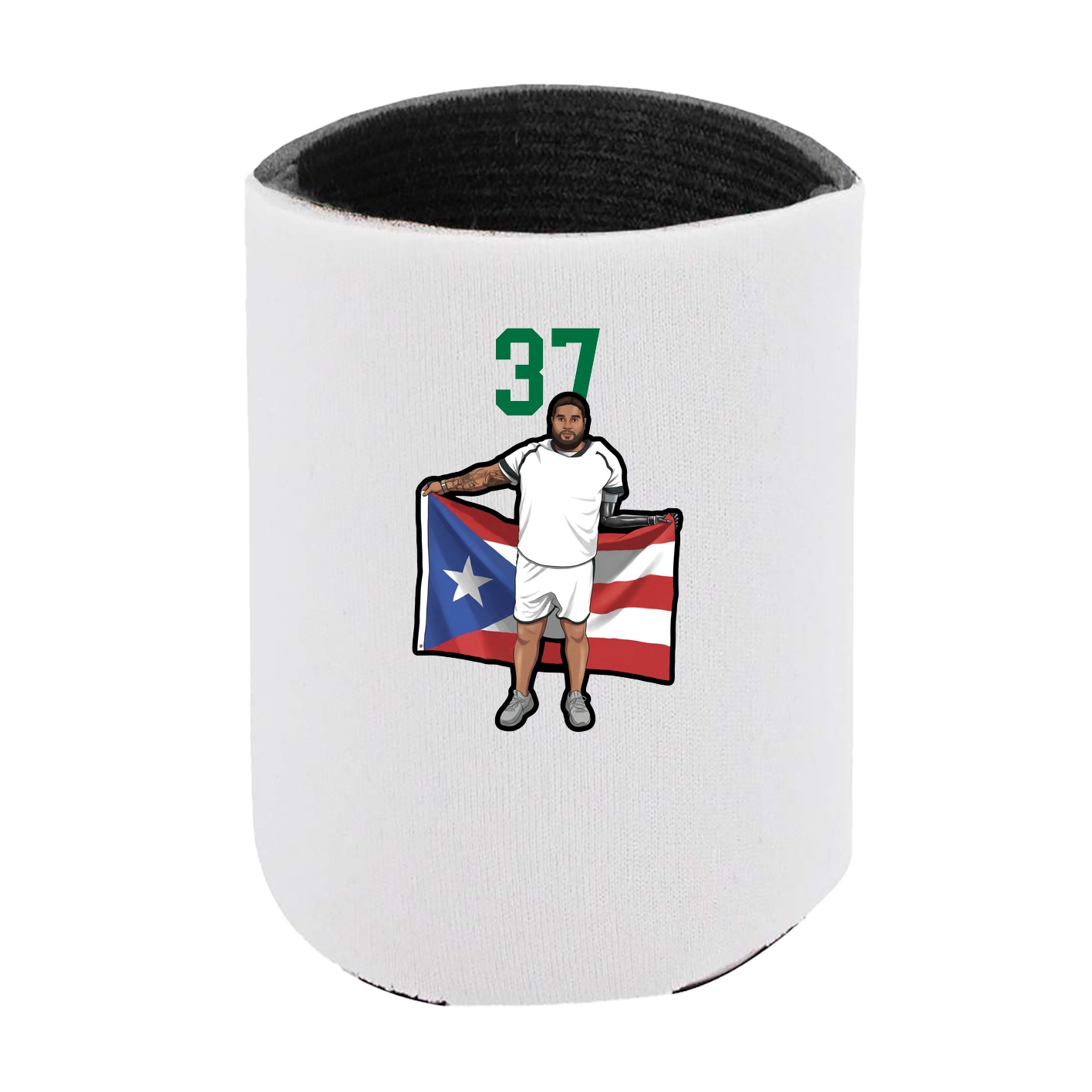 Can Holder — Number Top in White