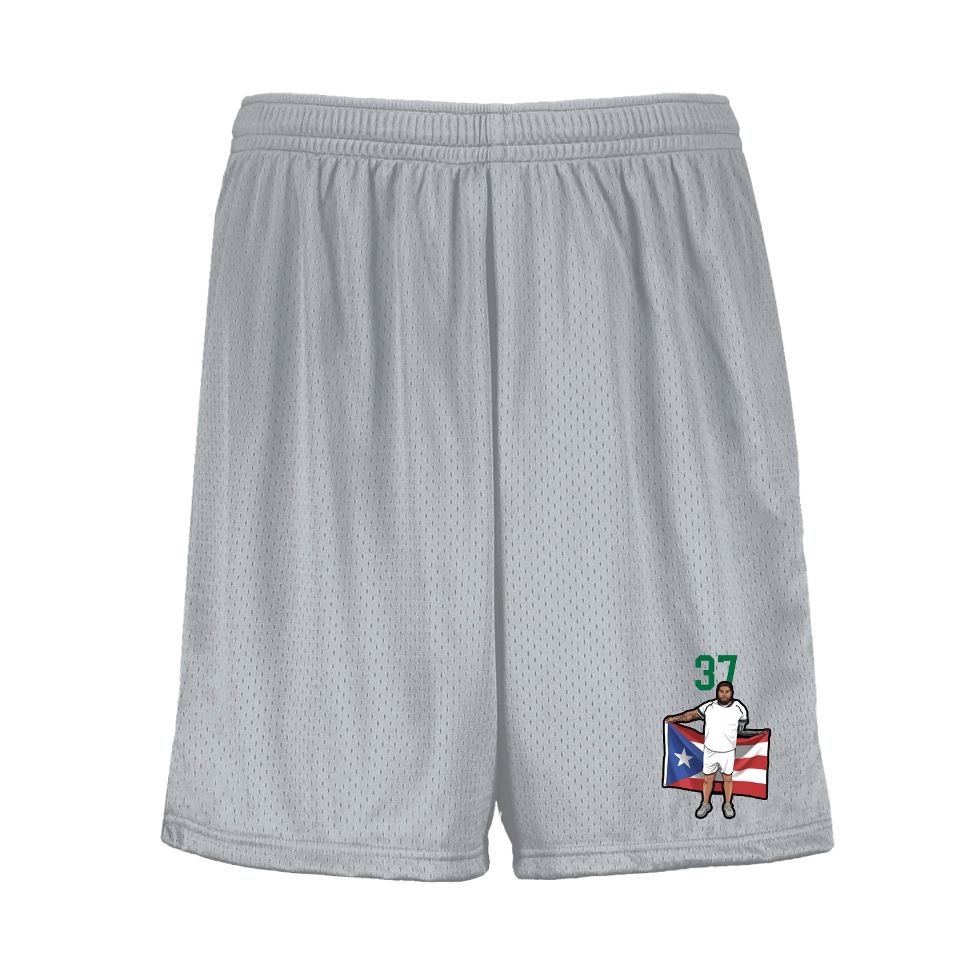Shorts — Number Top in Silver