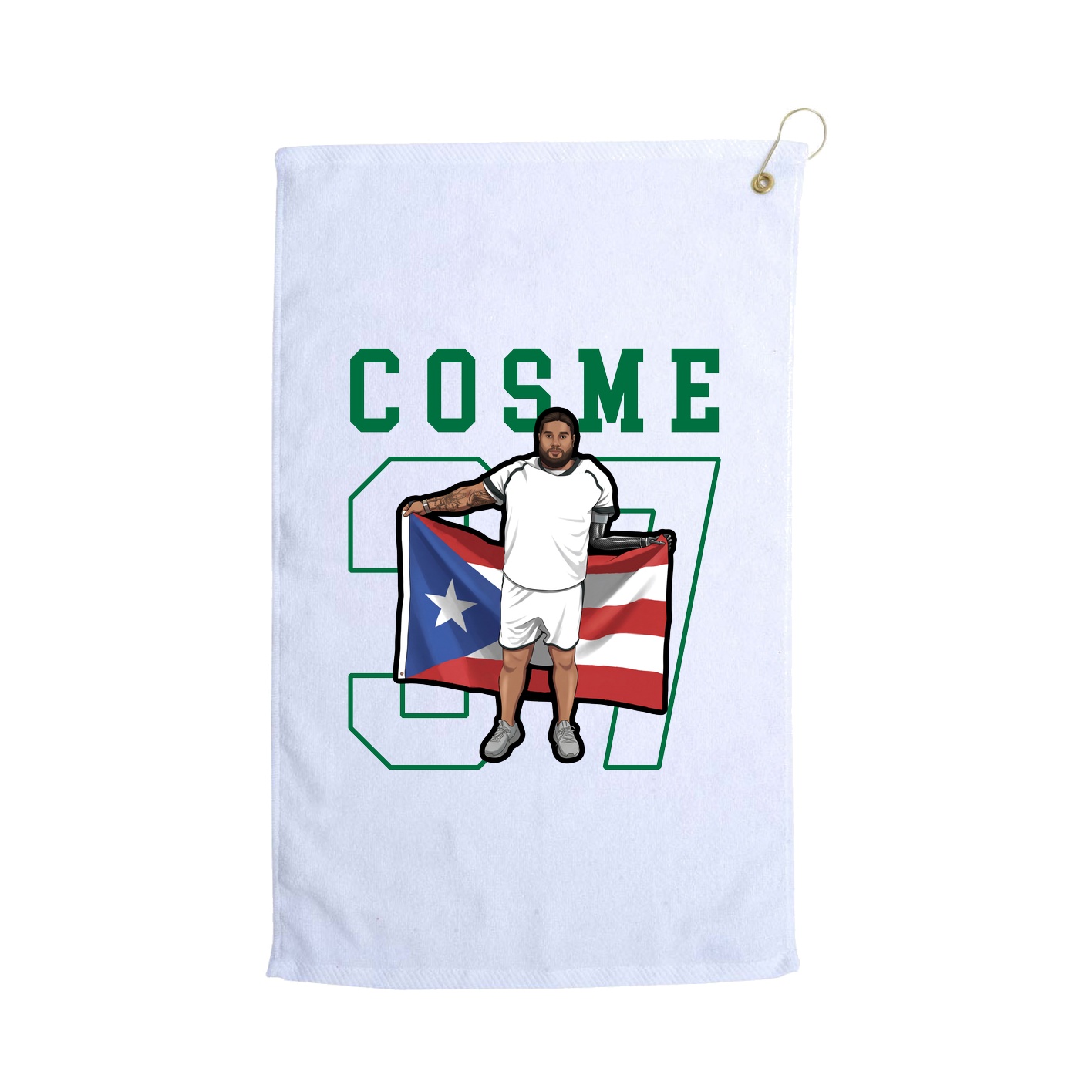 Golf Towel — Shirsey in White