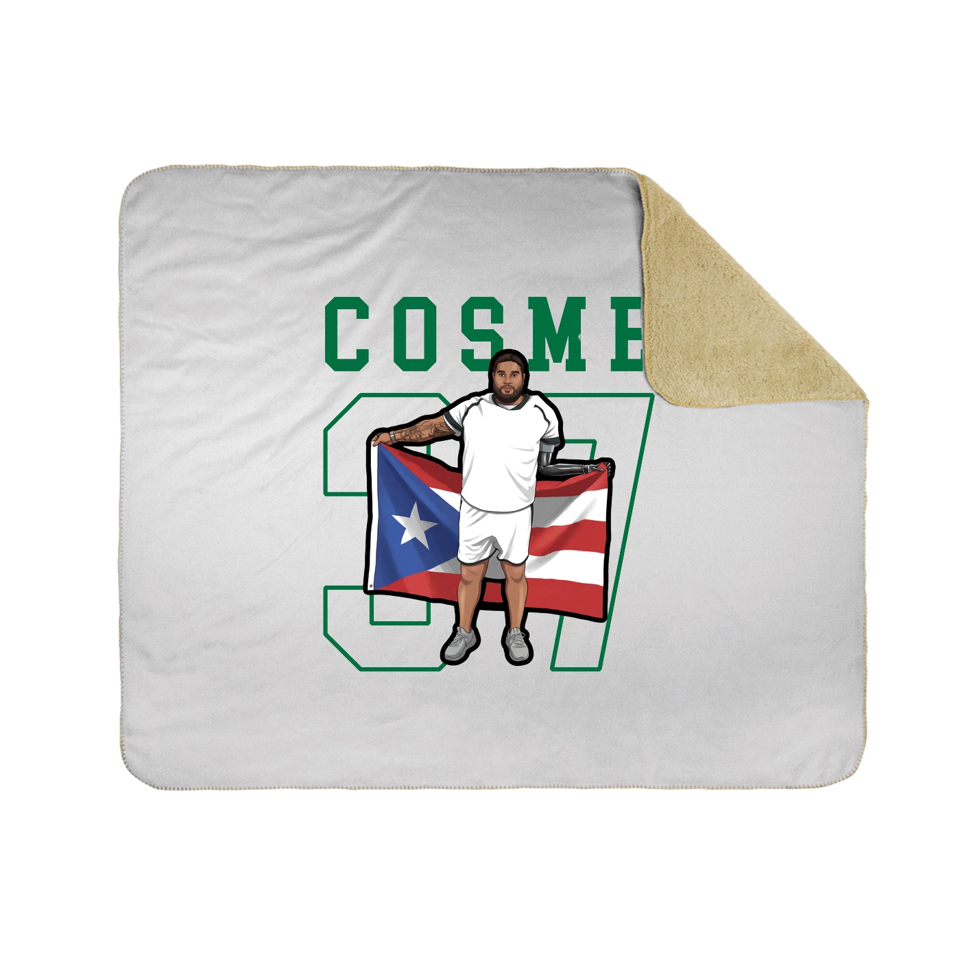 Throw Blanket — Shirsey in White