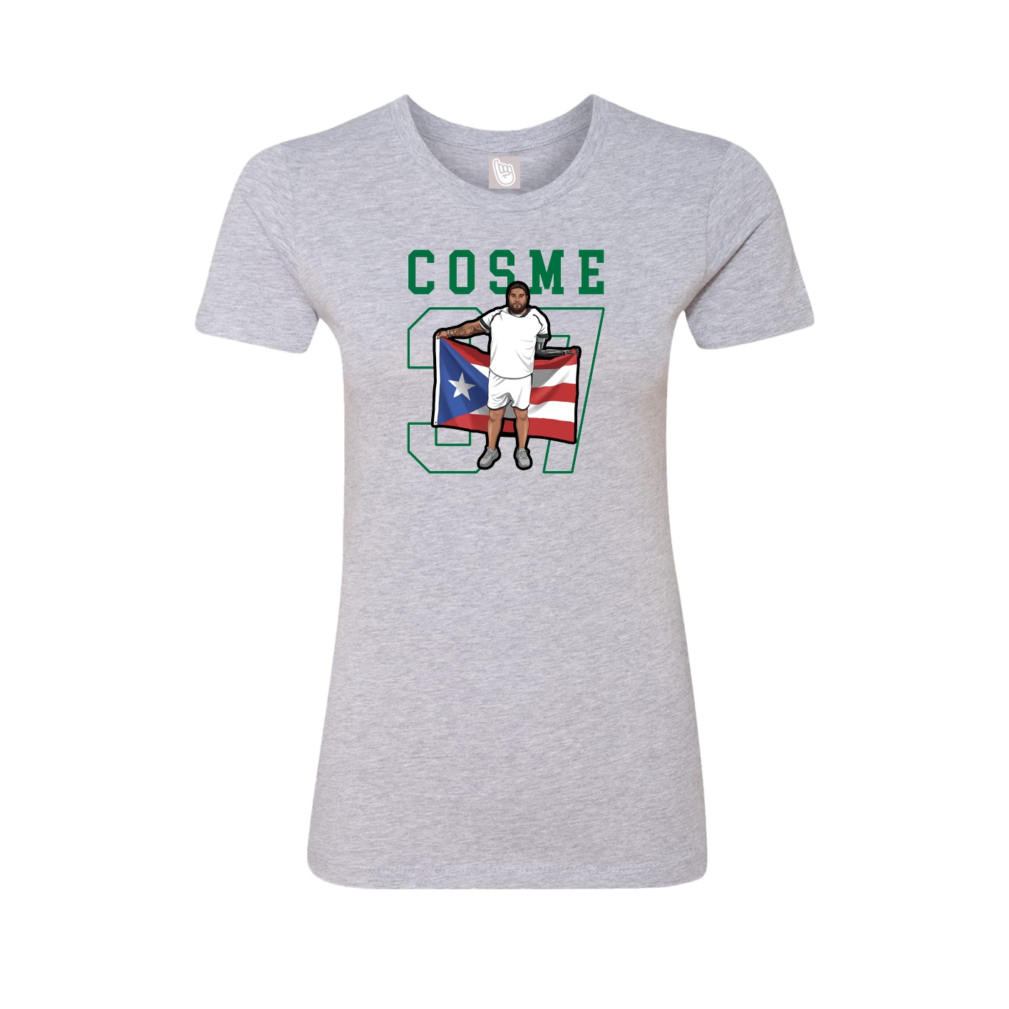 Fitted Women's Tee — Shirsey in Grey