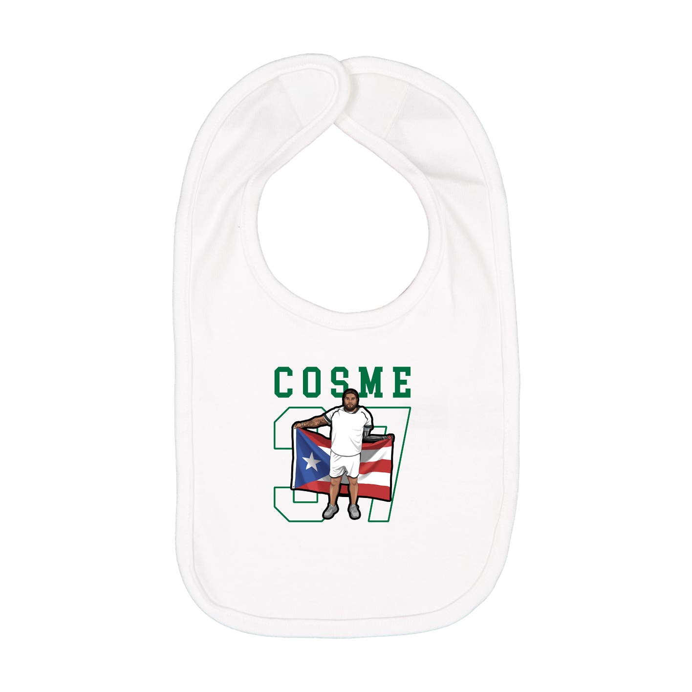 Infant Bib — Shirsey in White