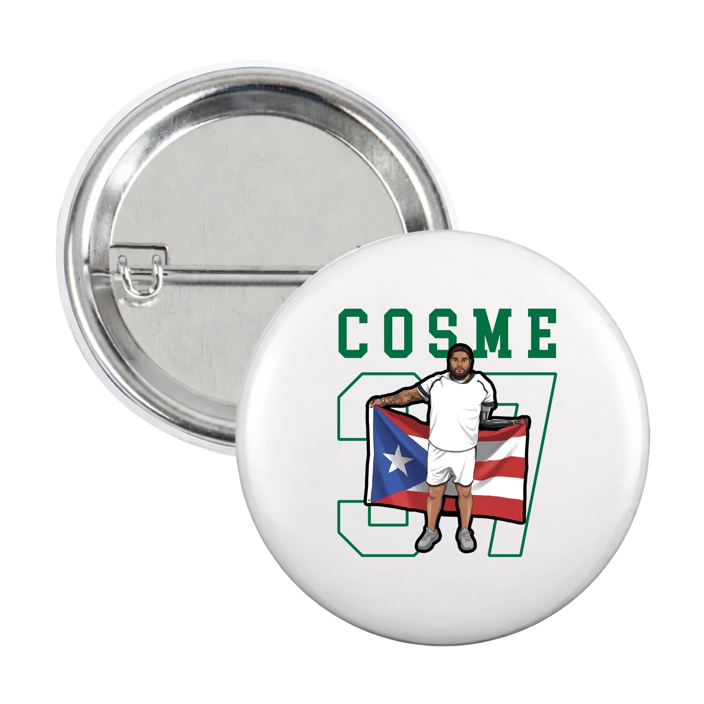 Game Day Button — Shirsey in White