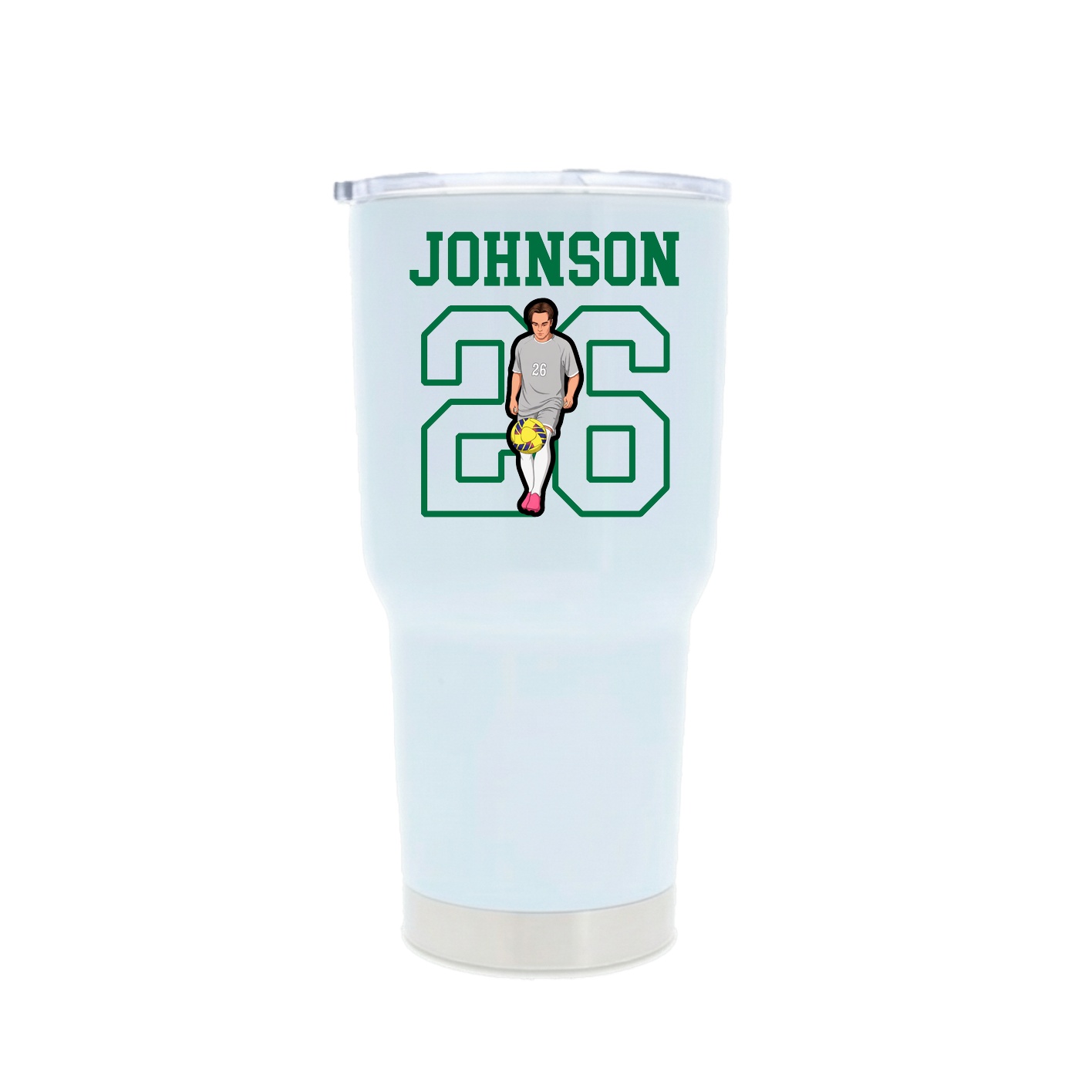 30oz Stainless Steel Tumbler — Shirsey in White