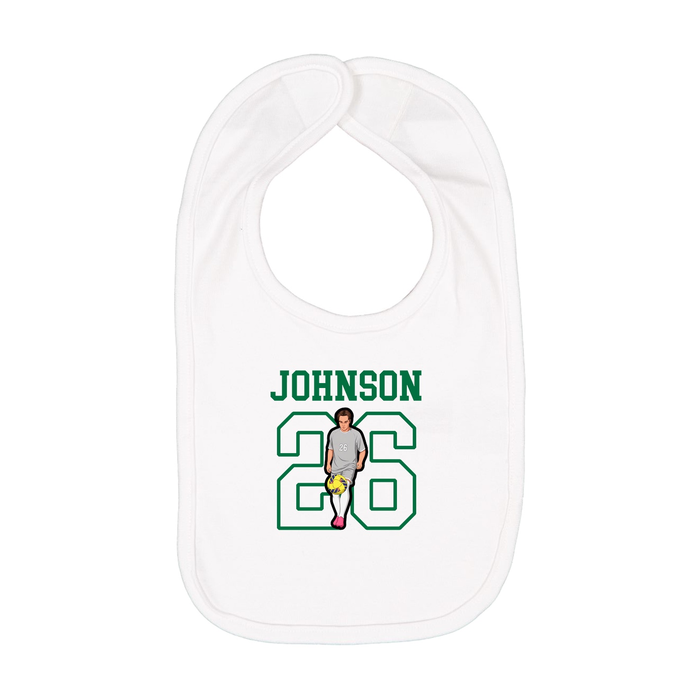 Infant Bib — Shirsey in White