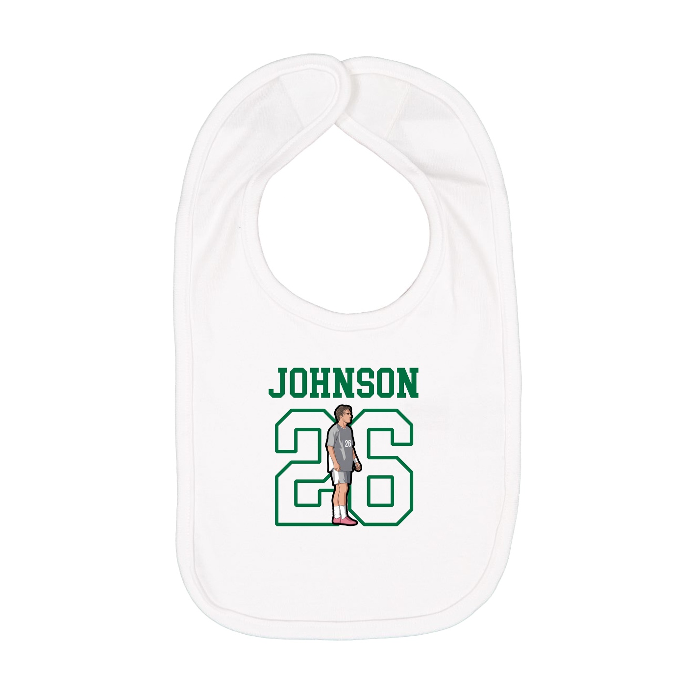Infant Bib — Shirsey in White