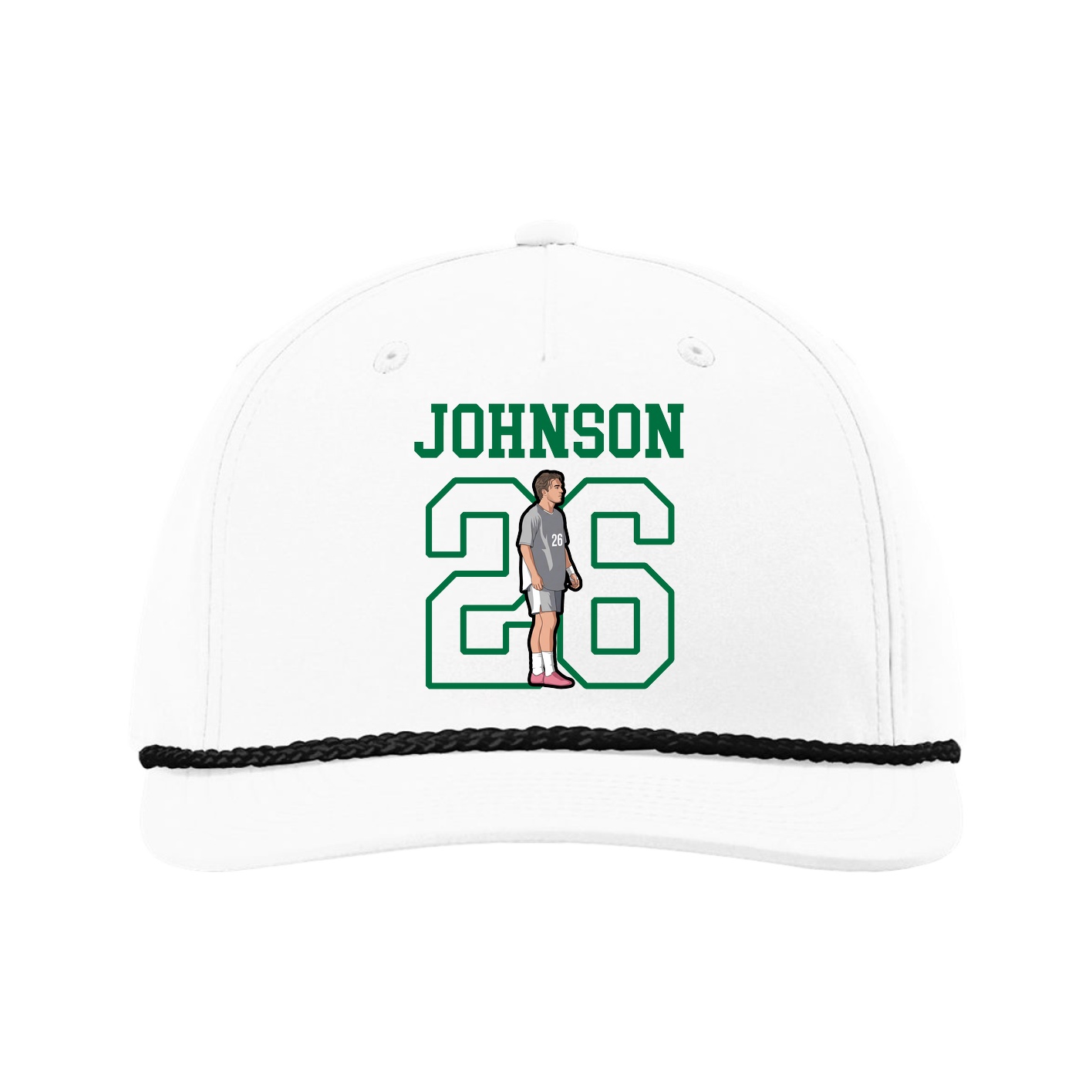 Five-Panel Classic Rope Cap — Shirsey in White