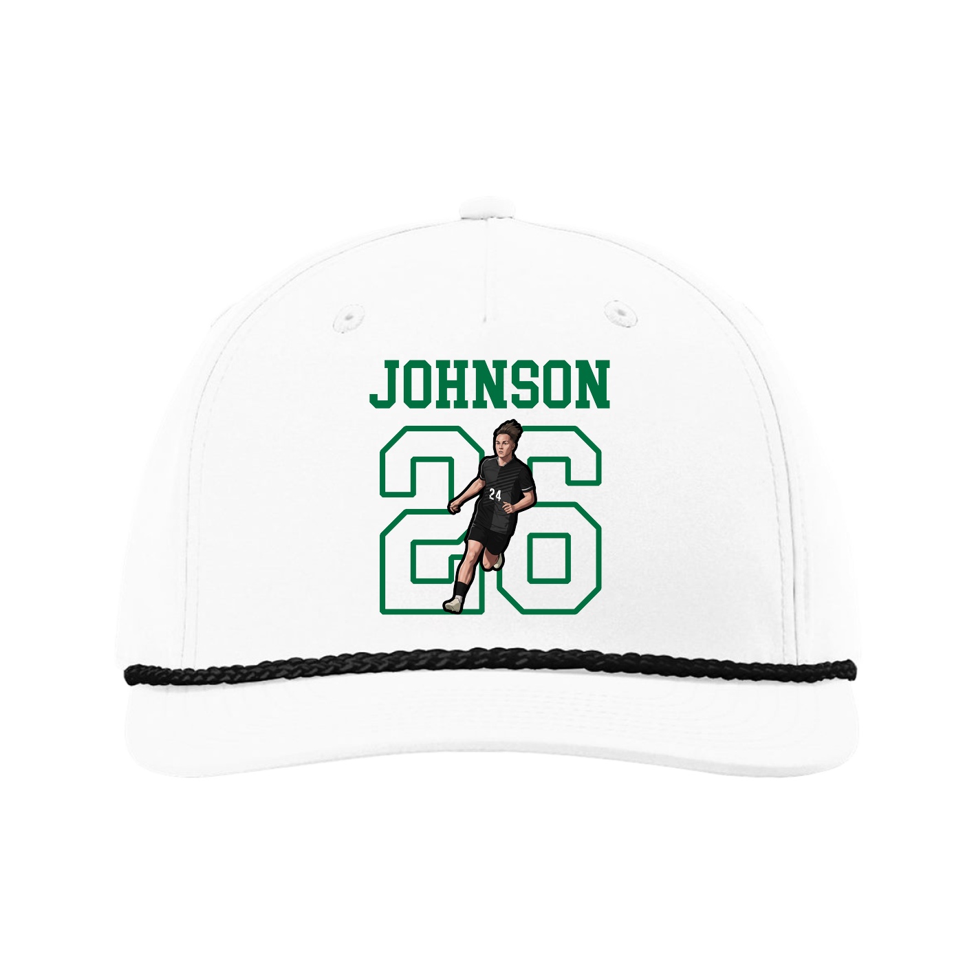 Five-Panel Classic Rope Cap — Shirsey in White