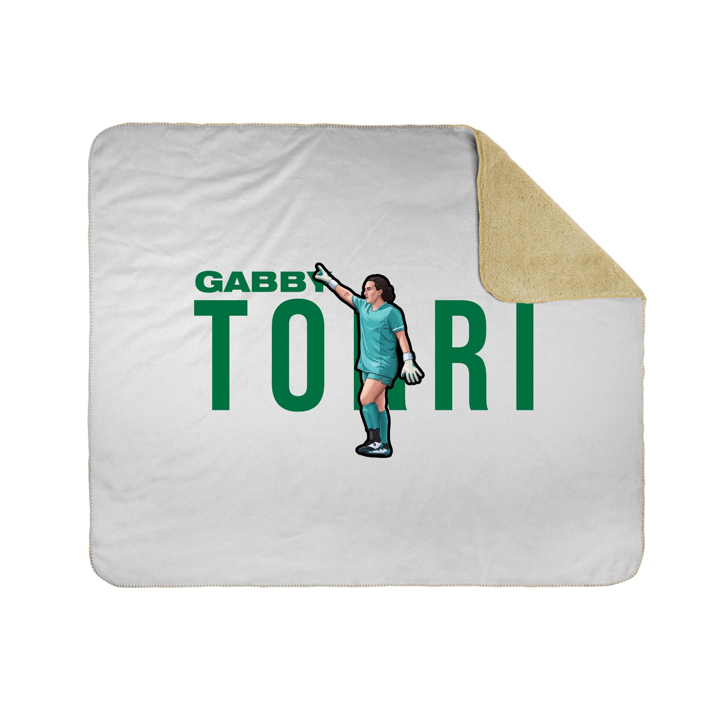 Throw Blanket — Player Name in White