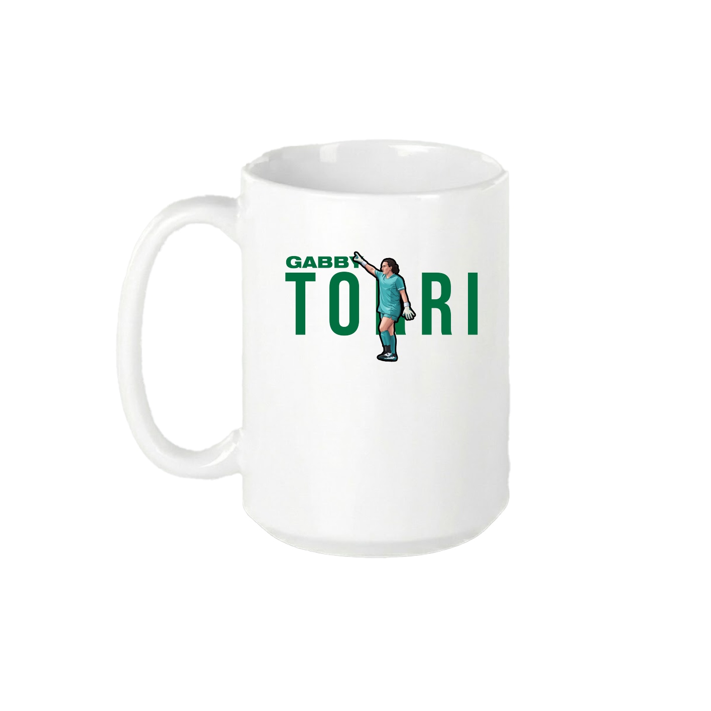 15oz Coffee Mug — Player Name in White