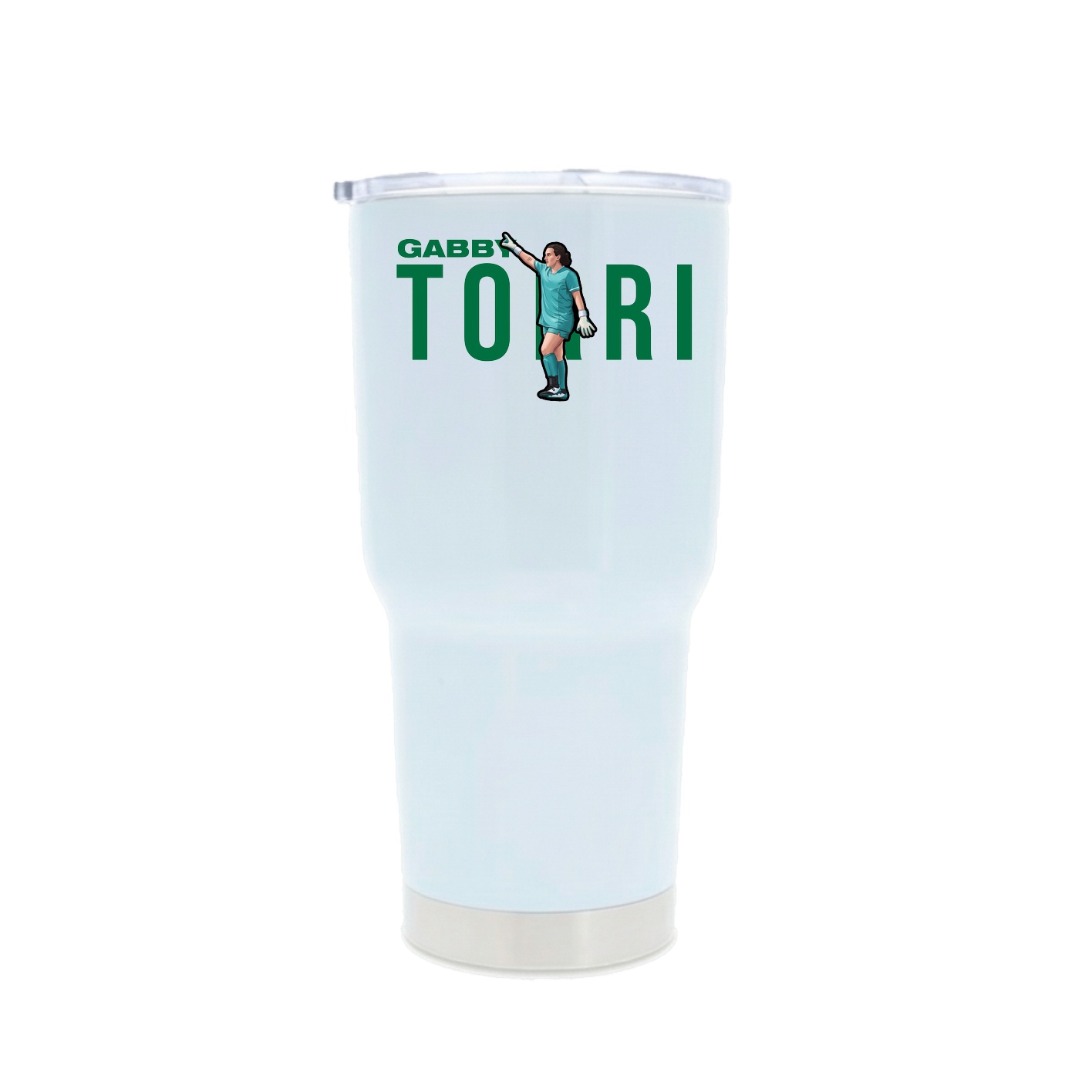 30oz Stainless Steel Tumbler — Player Name in White