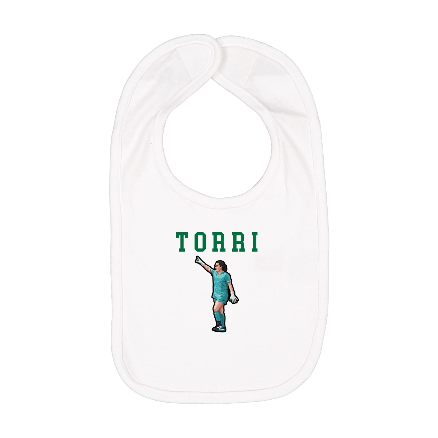 Infant Bib — Shirsey in White